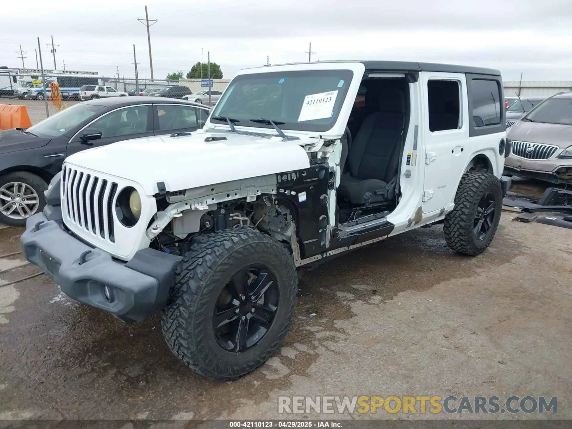 2 Photograph of a damaged car 1C4HJXDG8MW509322 JEEP WRANGLER UNLIMITED 2021