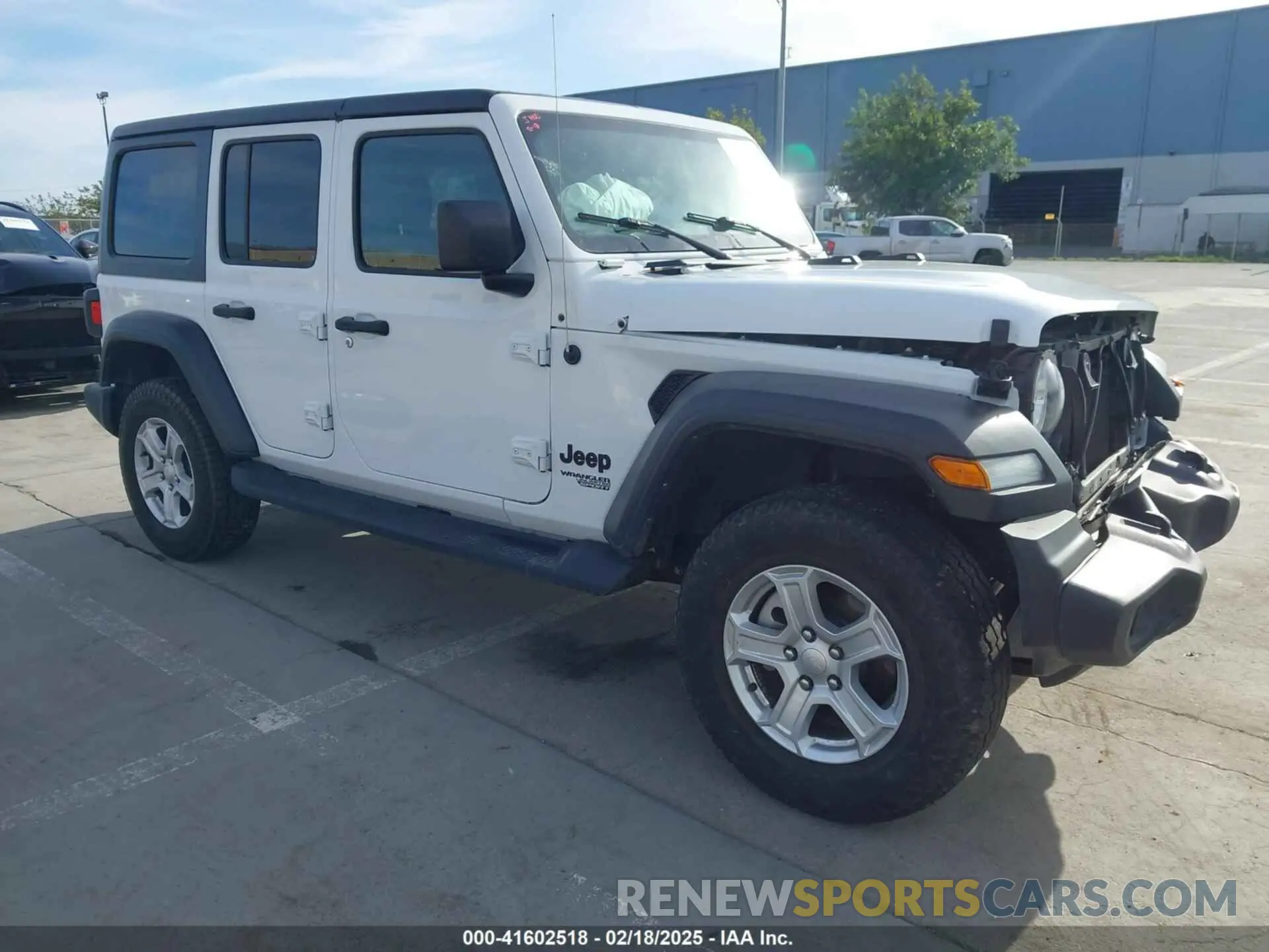 1 Photograph of a damaged car 1C4HJXDG9MW829362 JEEP WRANGLER UNLIMITED 2021