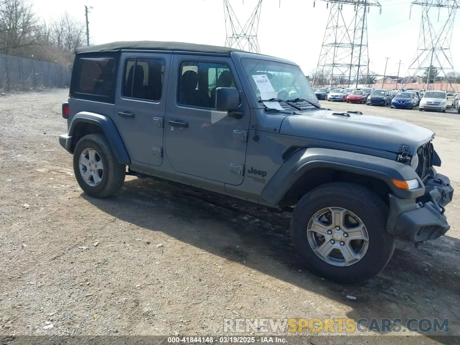1 Photograph of a damaged car 1C4HJXDG9MW836411 JEEP WRANGLER UNLIMITED 2021
