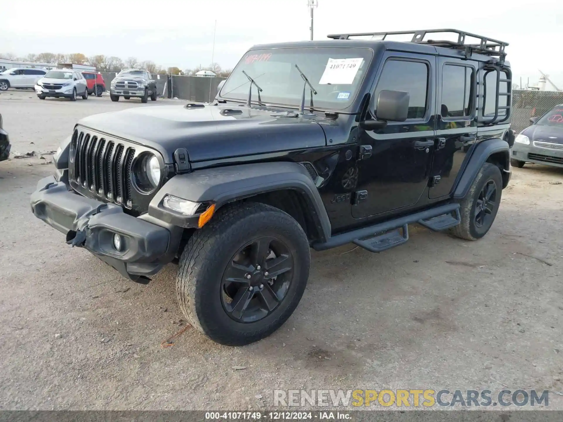 2 Photograph of a damaged car 1C4HJXDGXMW605680 JEEP WRANGLER UNLIMITED 2021