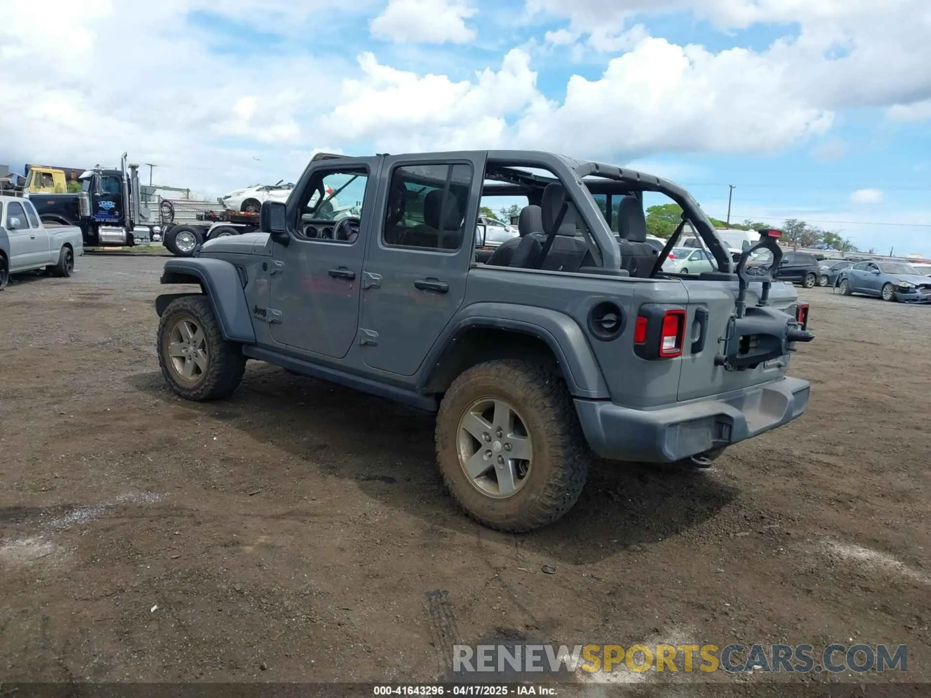 3 Photograph of a damaged car 1C4HJXDGXMW763324 JEEP WRANGLER UNLIMITED 2021