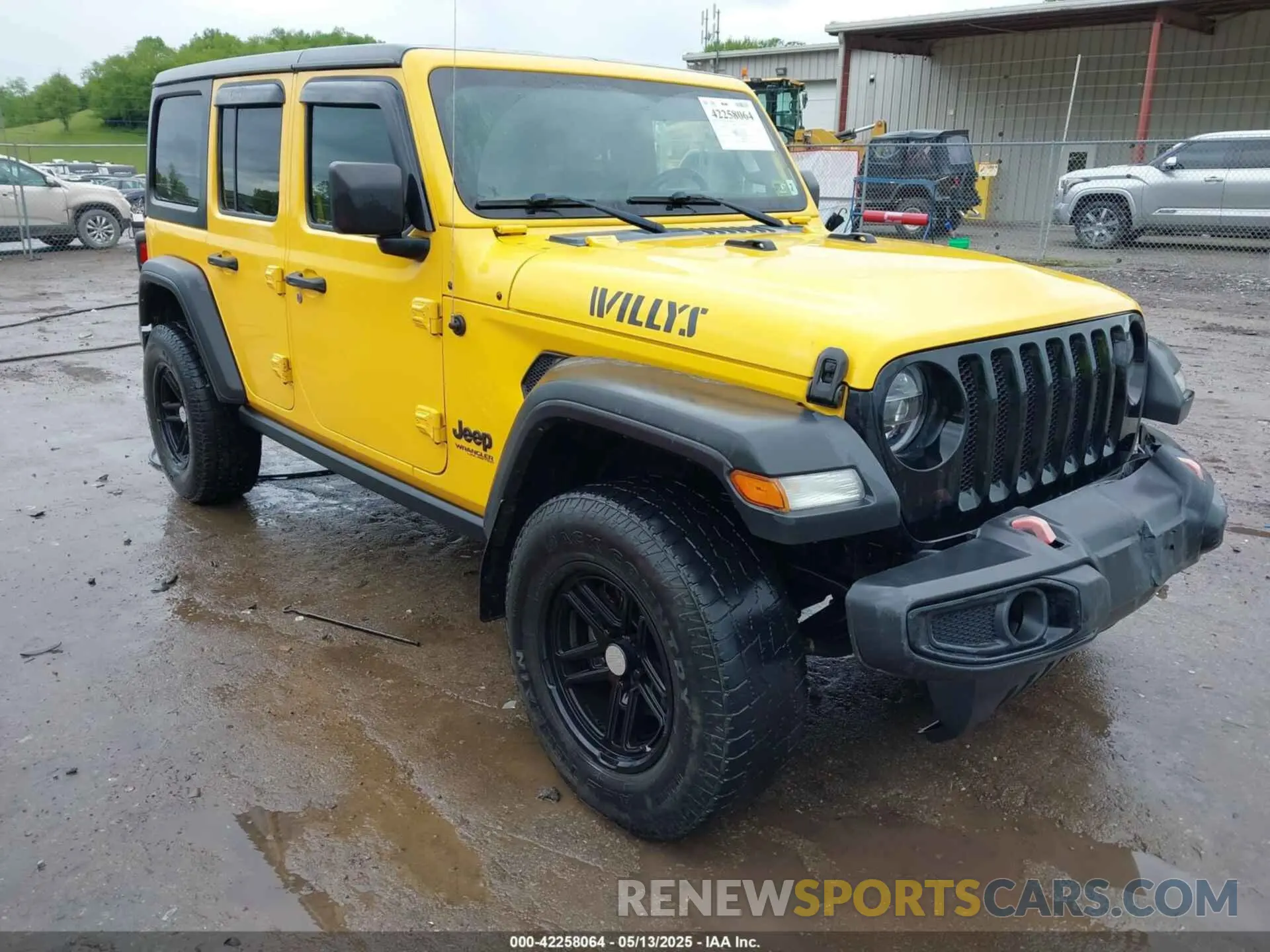1 Photograph of a damaged car 1C4HJXDMXMW707745 JEEP WRANGLER UNLIMITED 2021