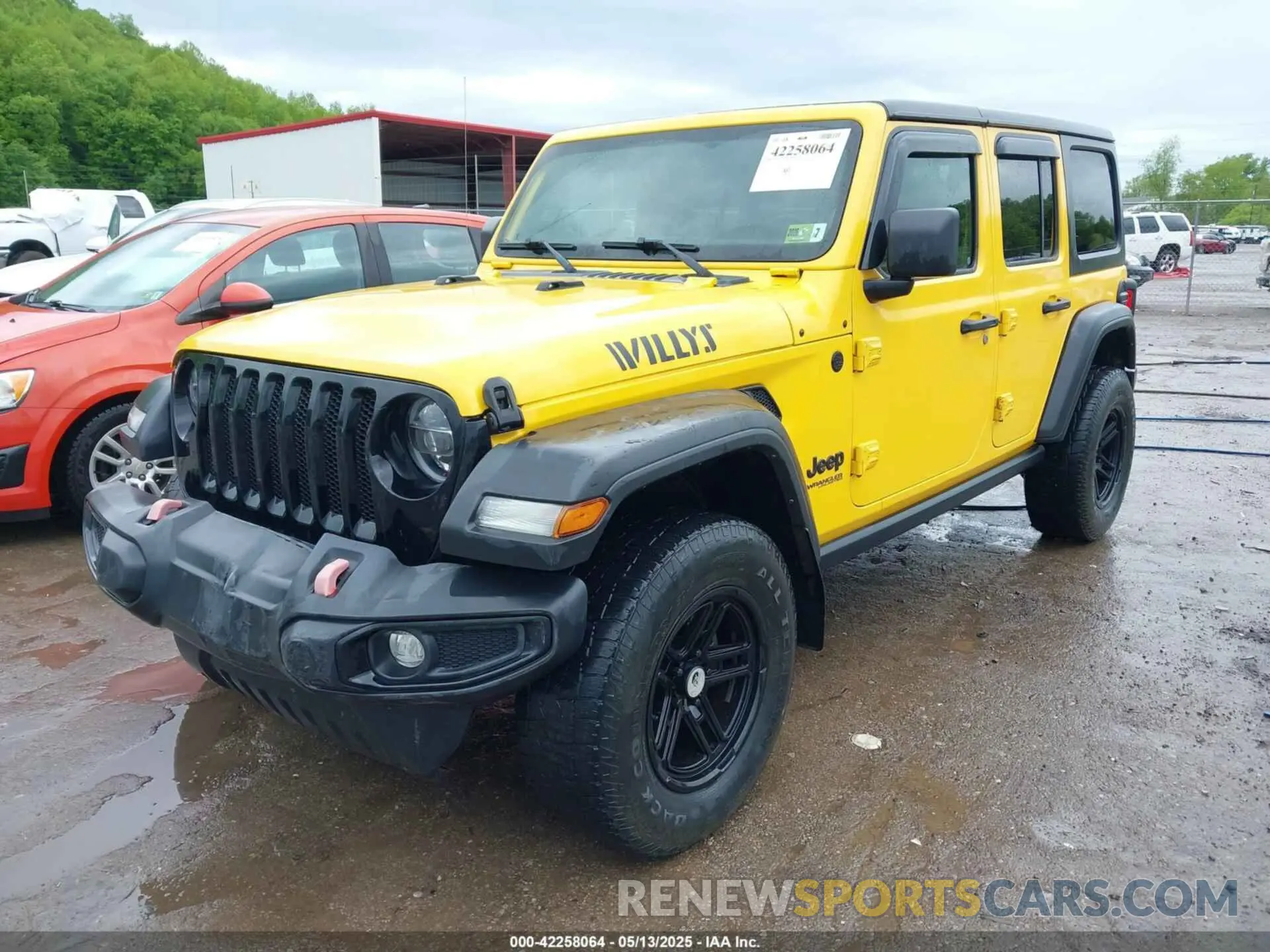 2 Photograph of a damaged car 1C4HJXDMXMW707745 JEEP WRANGLER UNLIMITED 2021