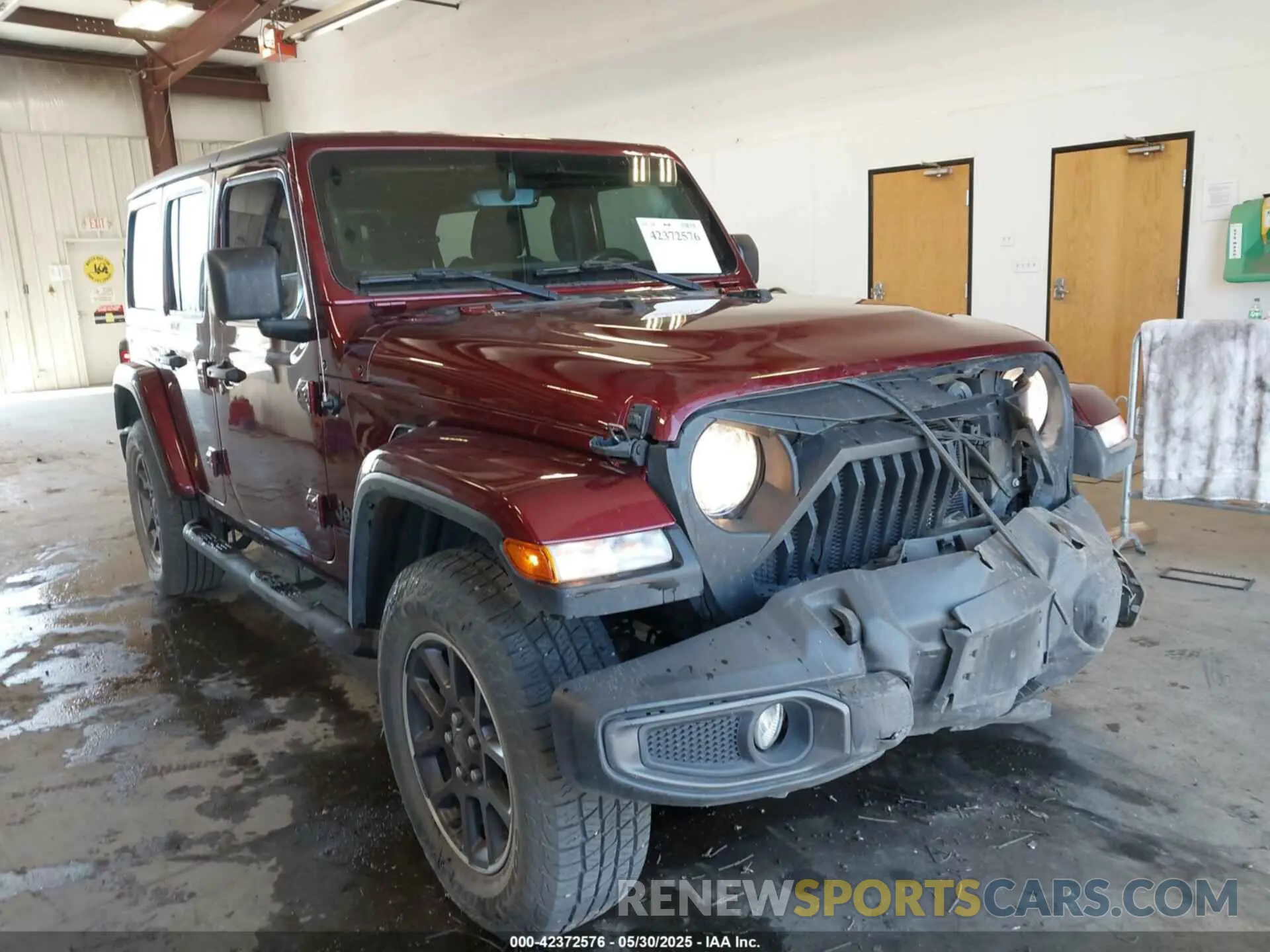 1 Photograph of a damaged car 1C4HJXDN0MW577869 JEEP WRANGLER UNLIMITED 2021
