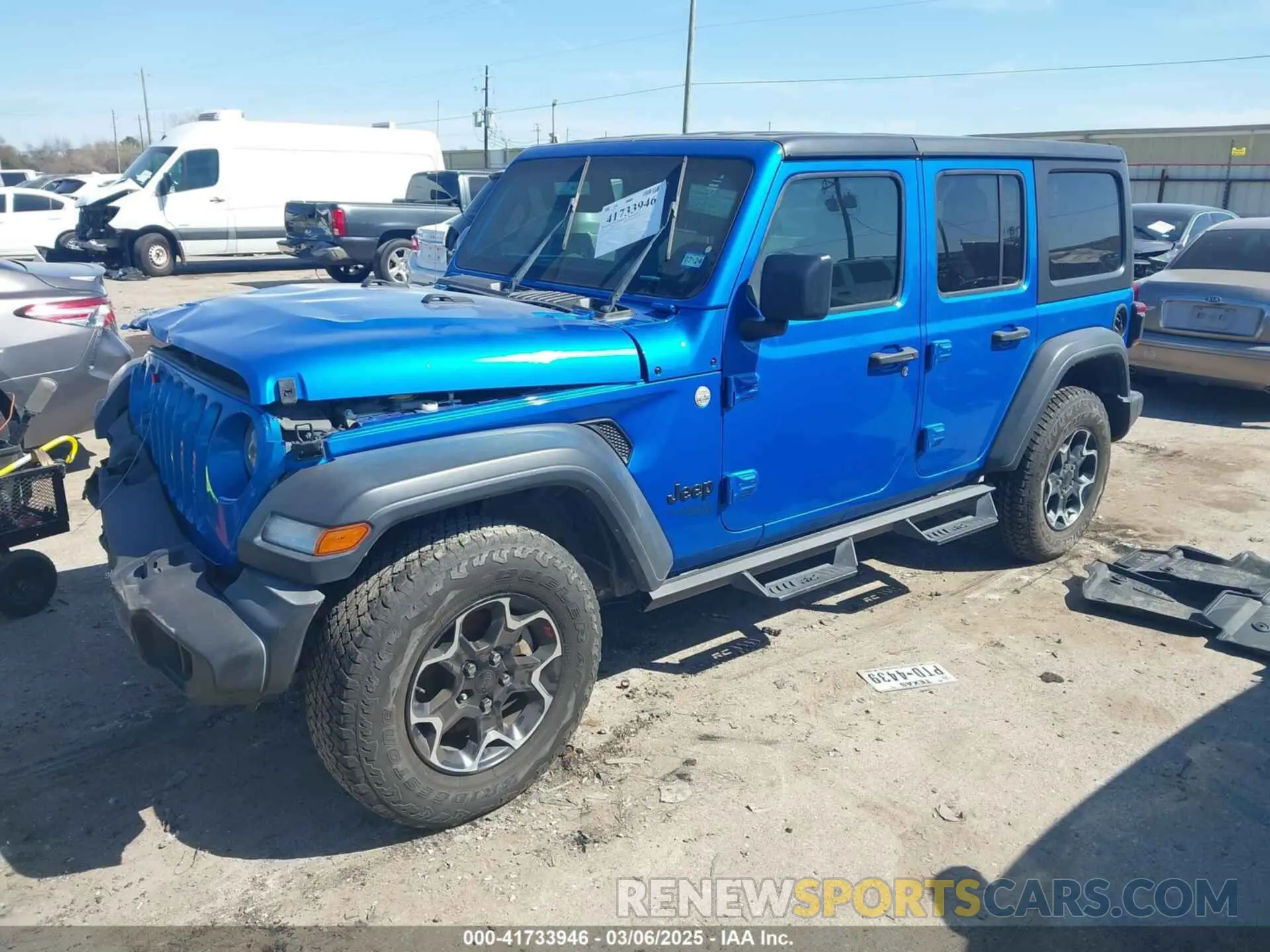2 Photograph of a damaged car 1C4HJXDN0MW737796 JEEP WRANGLER UNLIMITED 2021