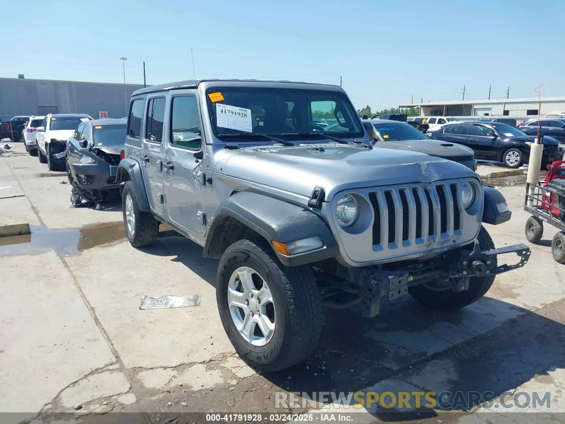 1 Photograph of a damaged car 1C4HJXDN1MW616467 JEEP WRANGLER UNLIMITED 2021