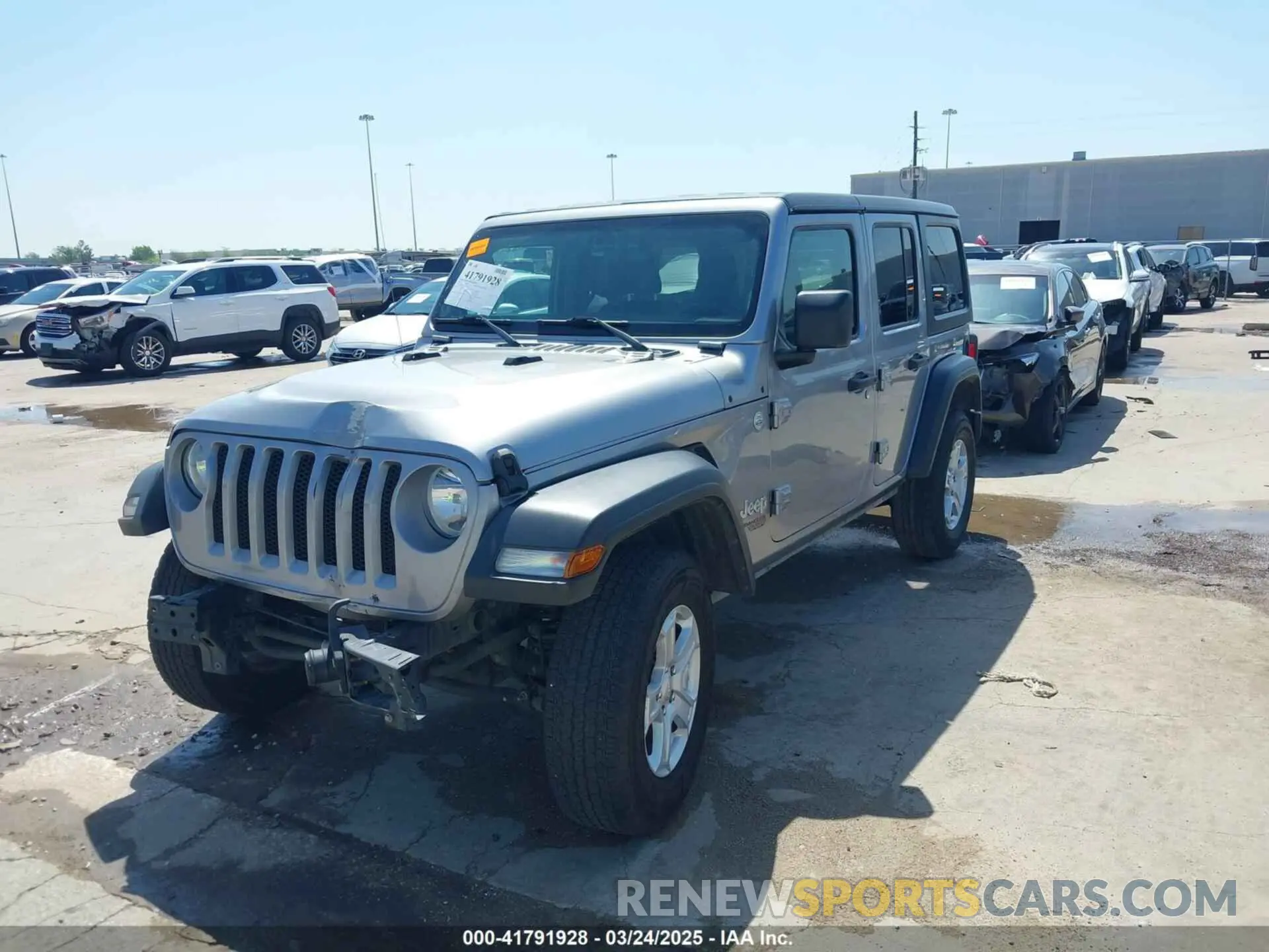 2 Photograph of a damaged car 1C4HJXDN1MW616467 JEEP WRANGLER UNLIMITED 2021
