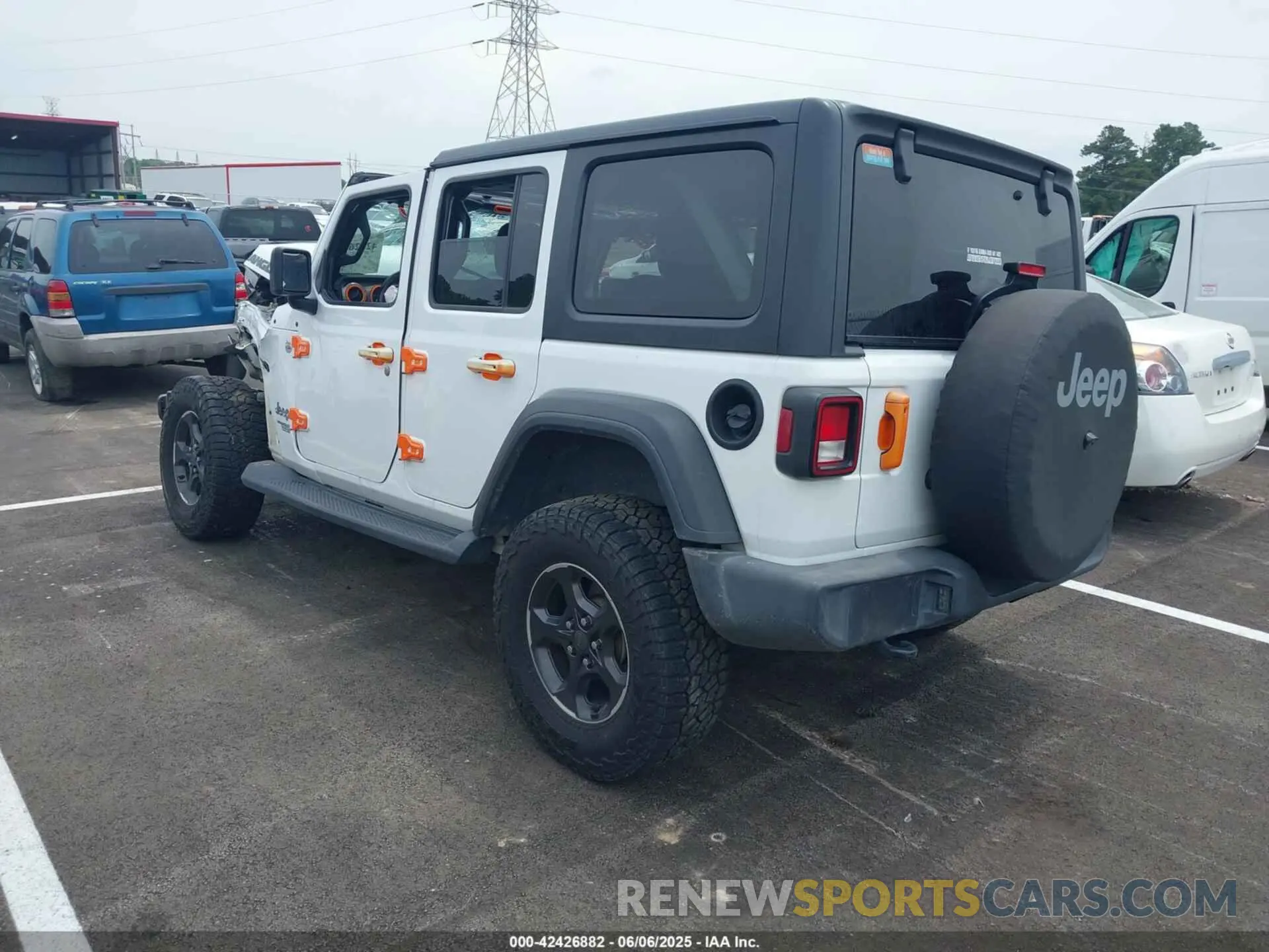 3 Photograph of a damaged car 1C4HJXDN1MW648061 JEEP WRANGLER UNLIMITED 2021