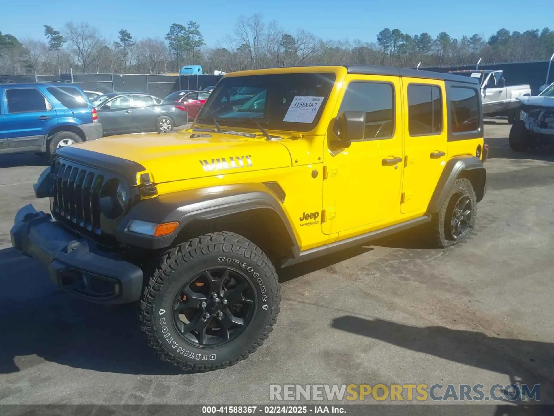 2 Photograph of a damaged car 1C4HJXDN1MW650103 JEEP WRANGLER UNLIMITED 2021