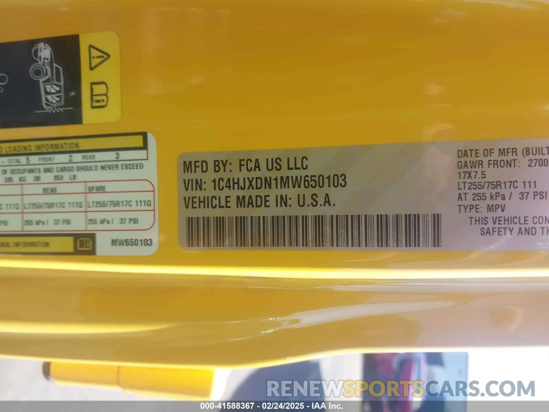9 Photograph of a damaged car 1C4HJXDN1MW650103 JEEP WRANGLER UNLIMITED 2021