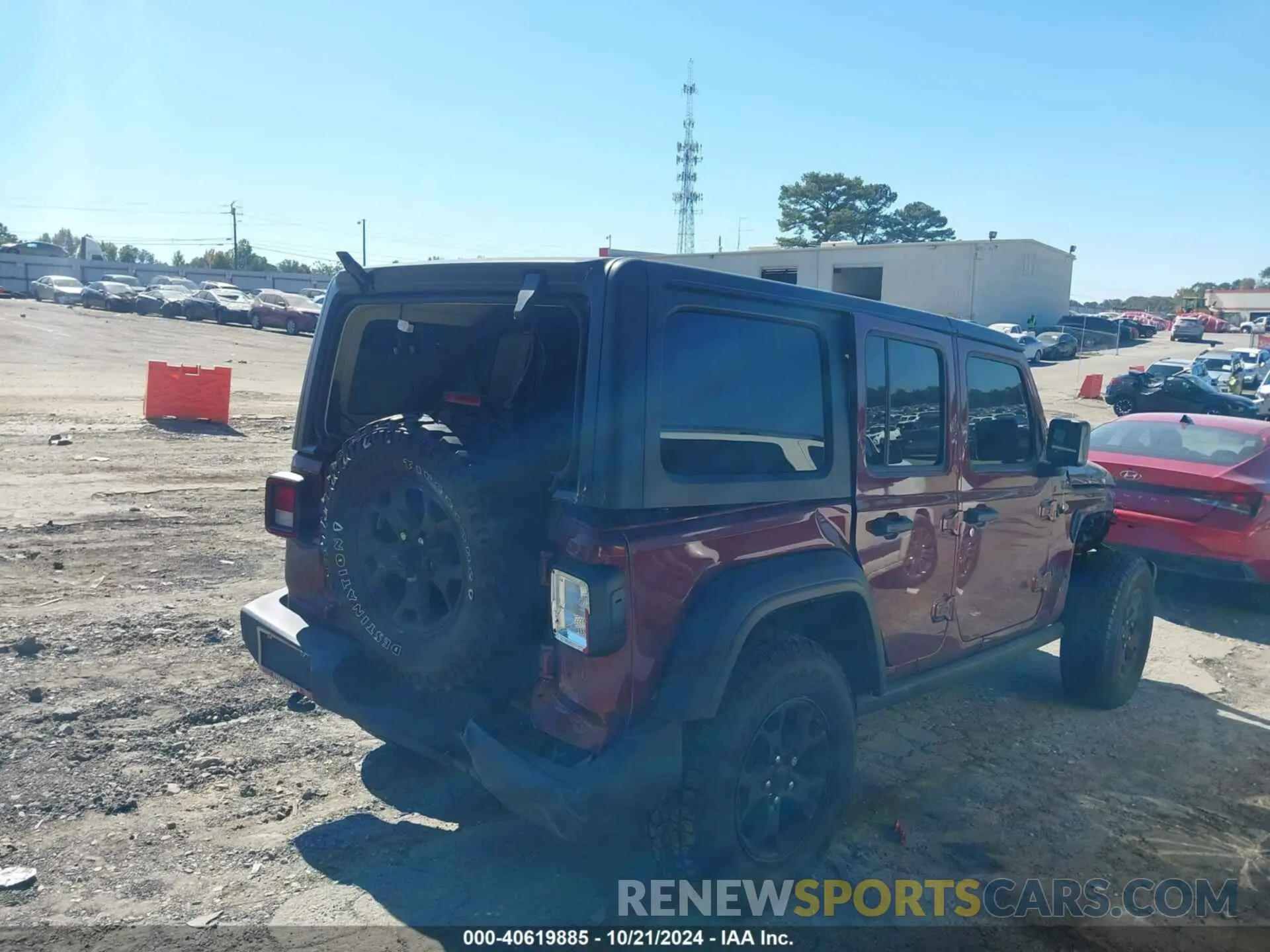 4 Photograph of a damaged car 1C4HJXDN1MW650554 JEEP WRANGLER UNLIMITED 2021