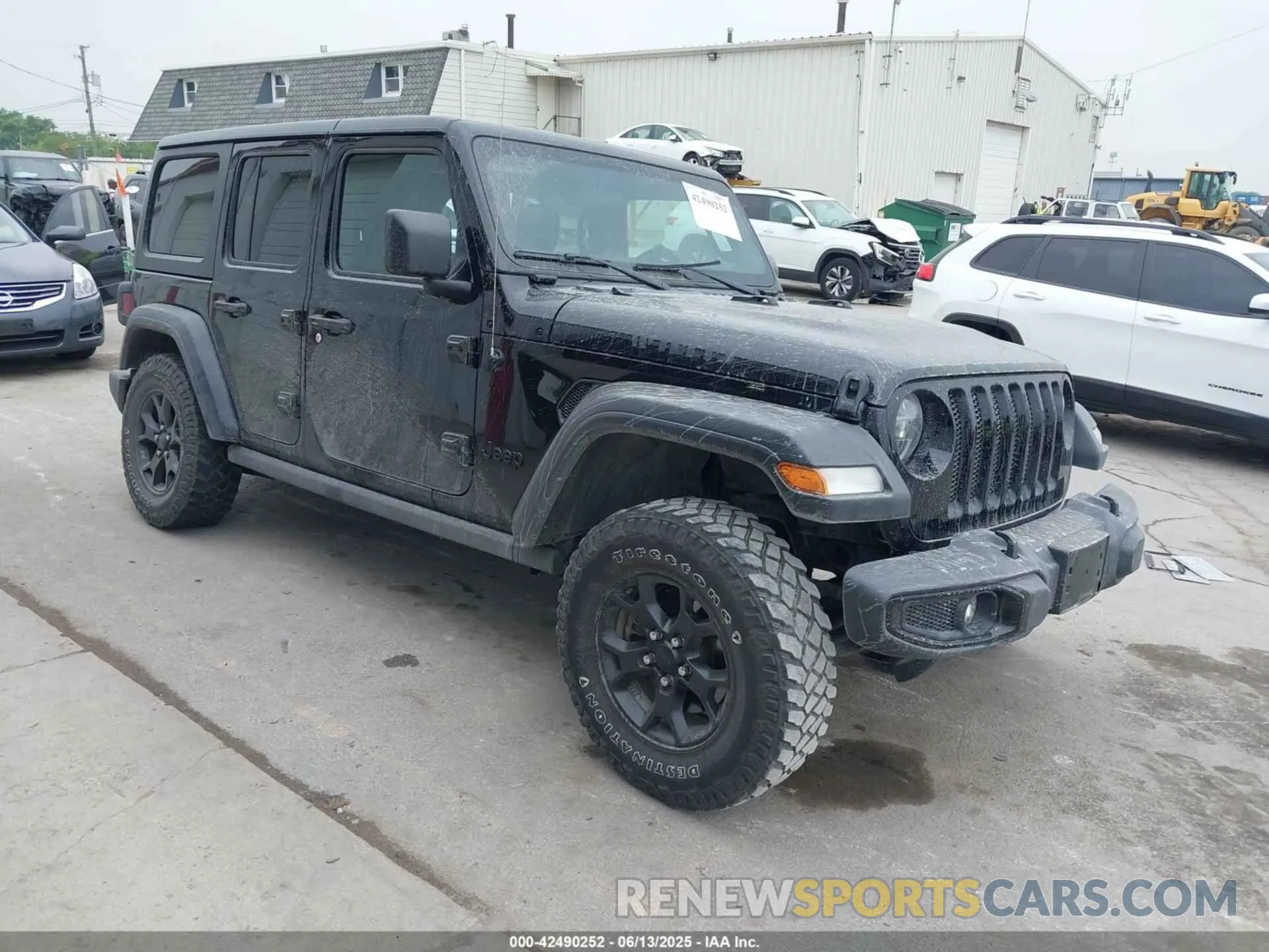 1 Photograph of a damaged car 1C4HJXDN1MW660579 JEEP WRANGLER UNLIMITED 2021