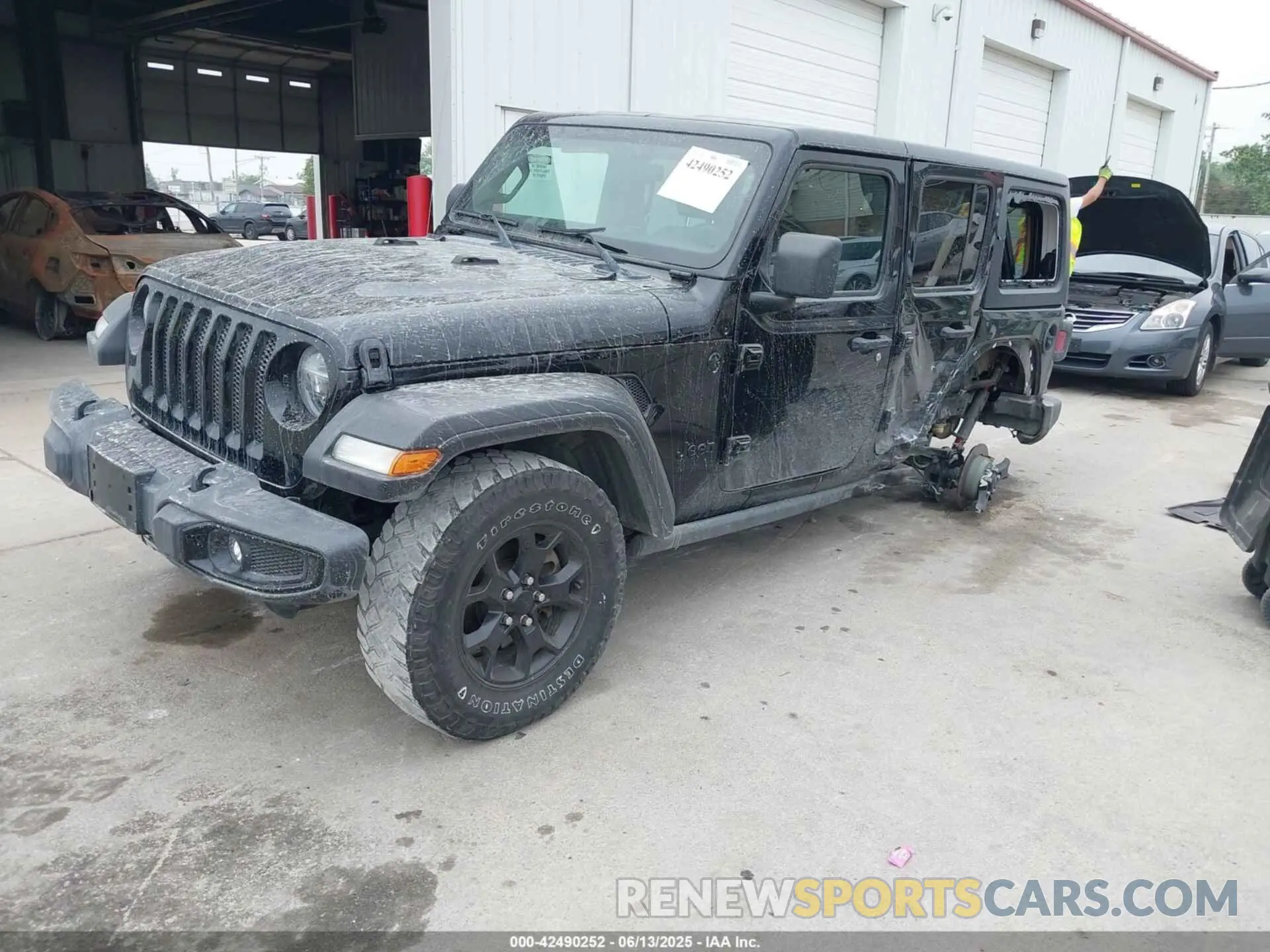 2 Photograph of a damaged car 1C4HJXDN1MW660579 JEEP WRANGLER UNLIMITED 2021