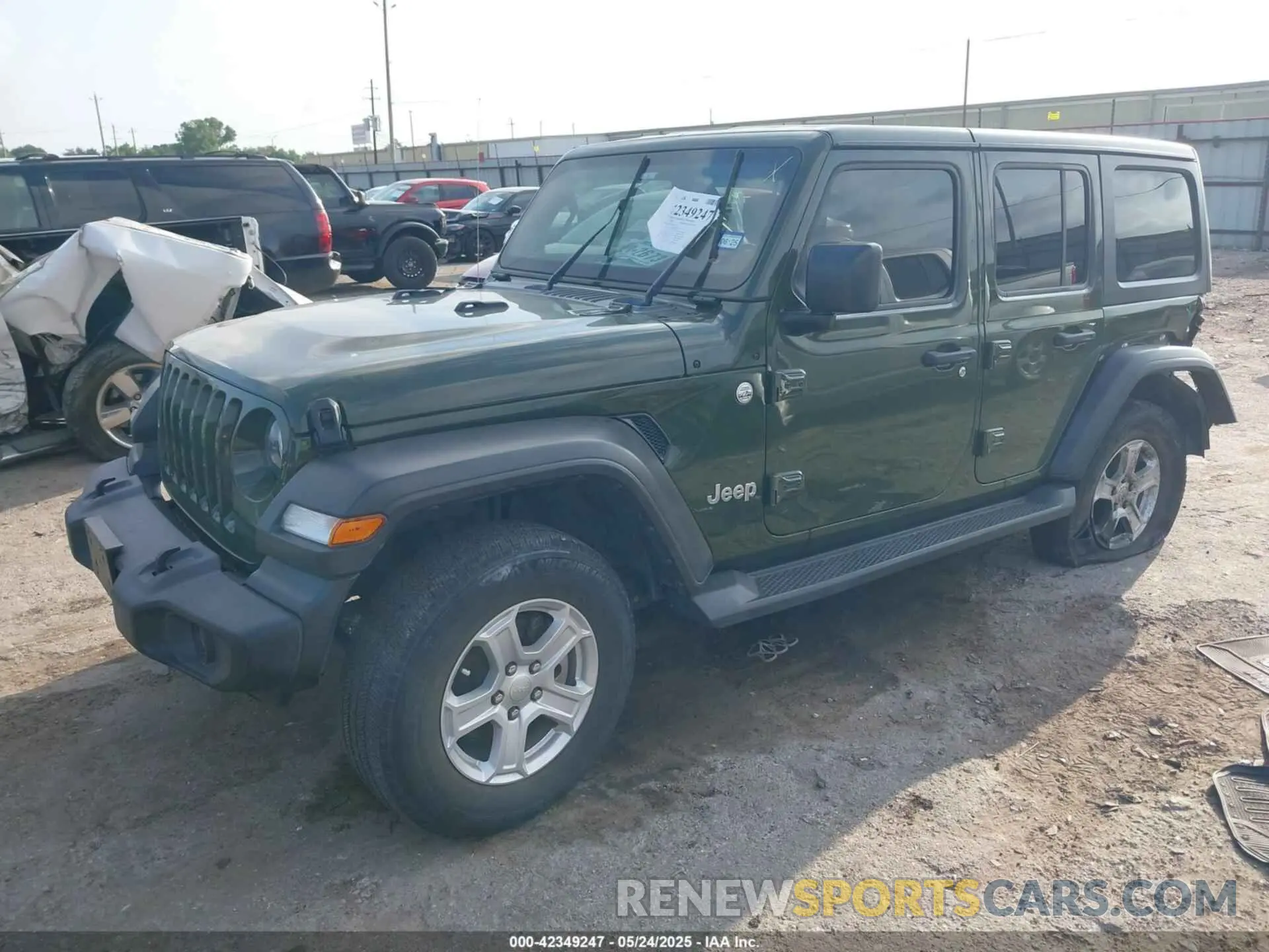 2 Photograph of a damaged car 1C4HJXDN2MW519746 JEEP WRANGLER UNLIMITED 2021