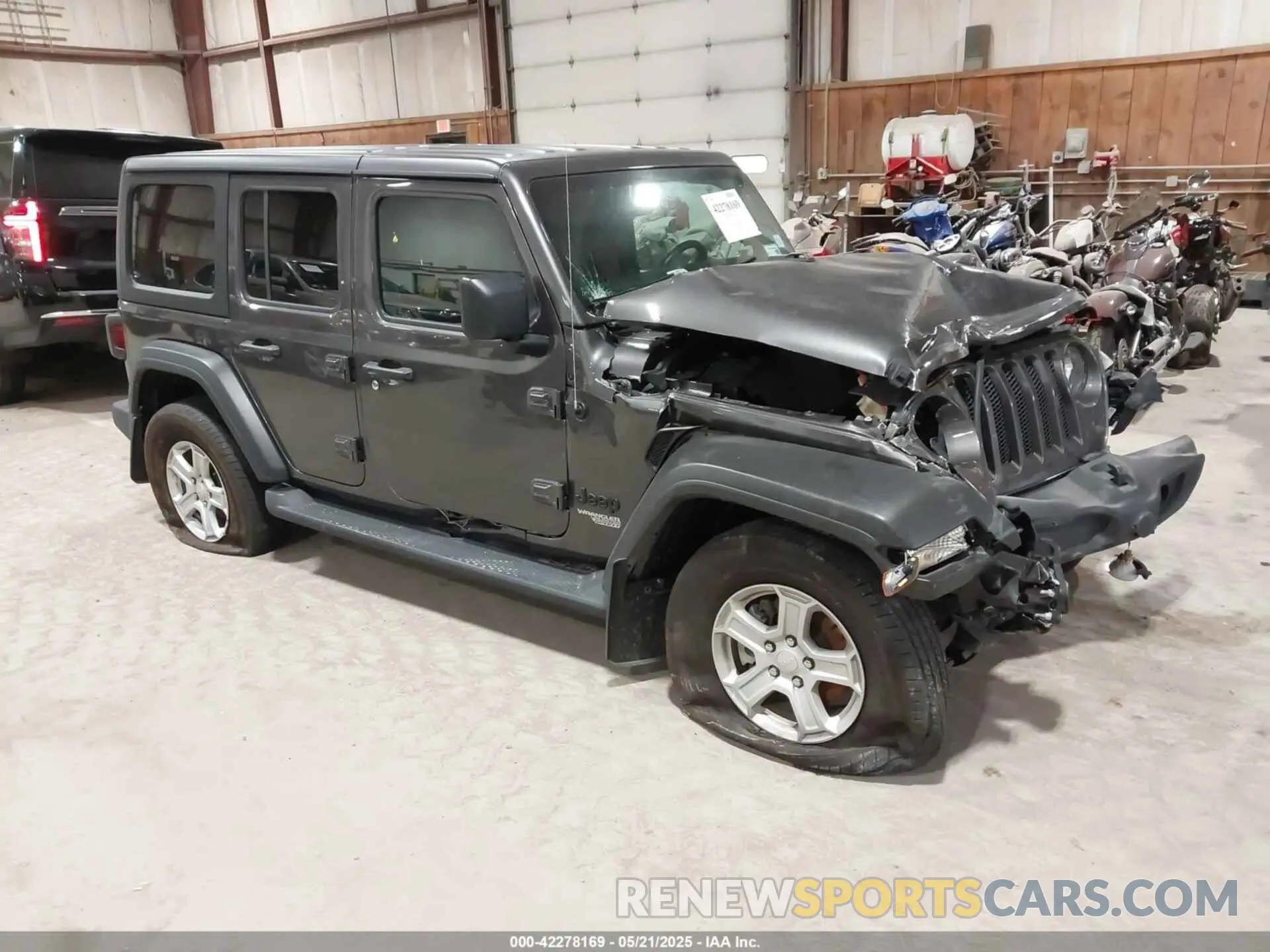 1 Photograph of a damaged car 1C4HJXDN2MW701625 JEEP WRANGLER UNLIMITED 2021