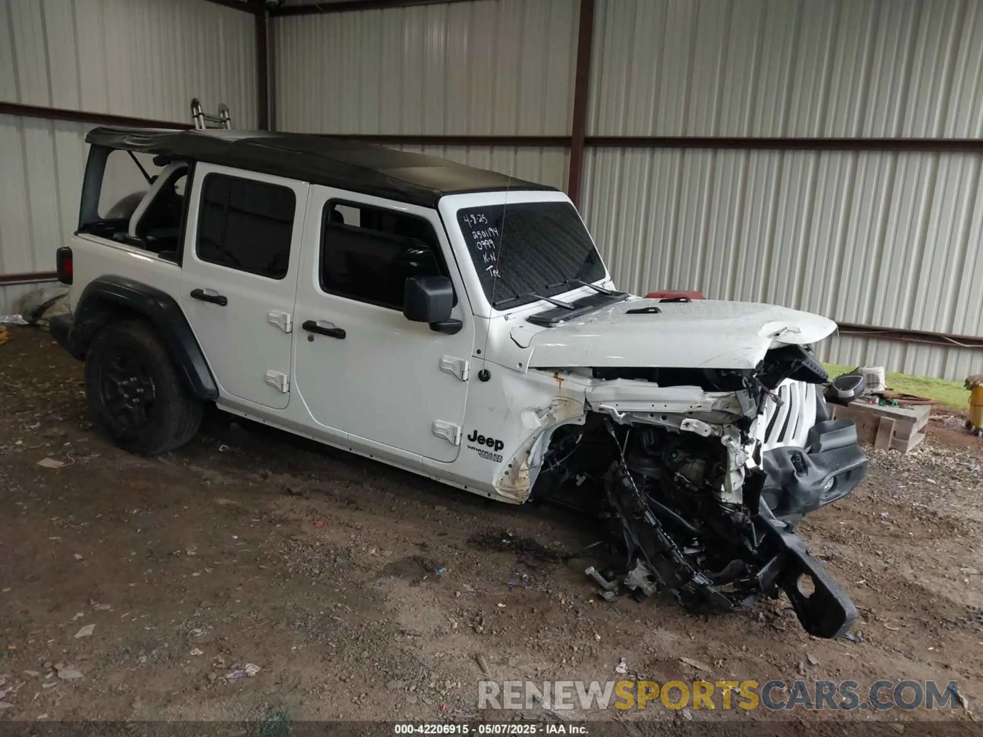 1 Photograph of a damaged car 1C4HJXDN4MW790999 JEEP WRANGLER UNLIMITED 2021