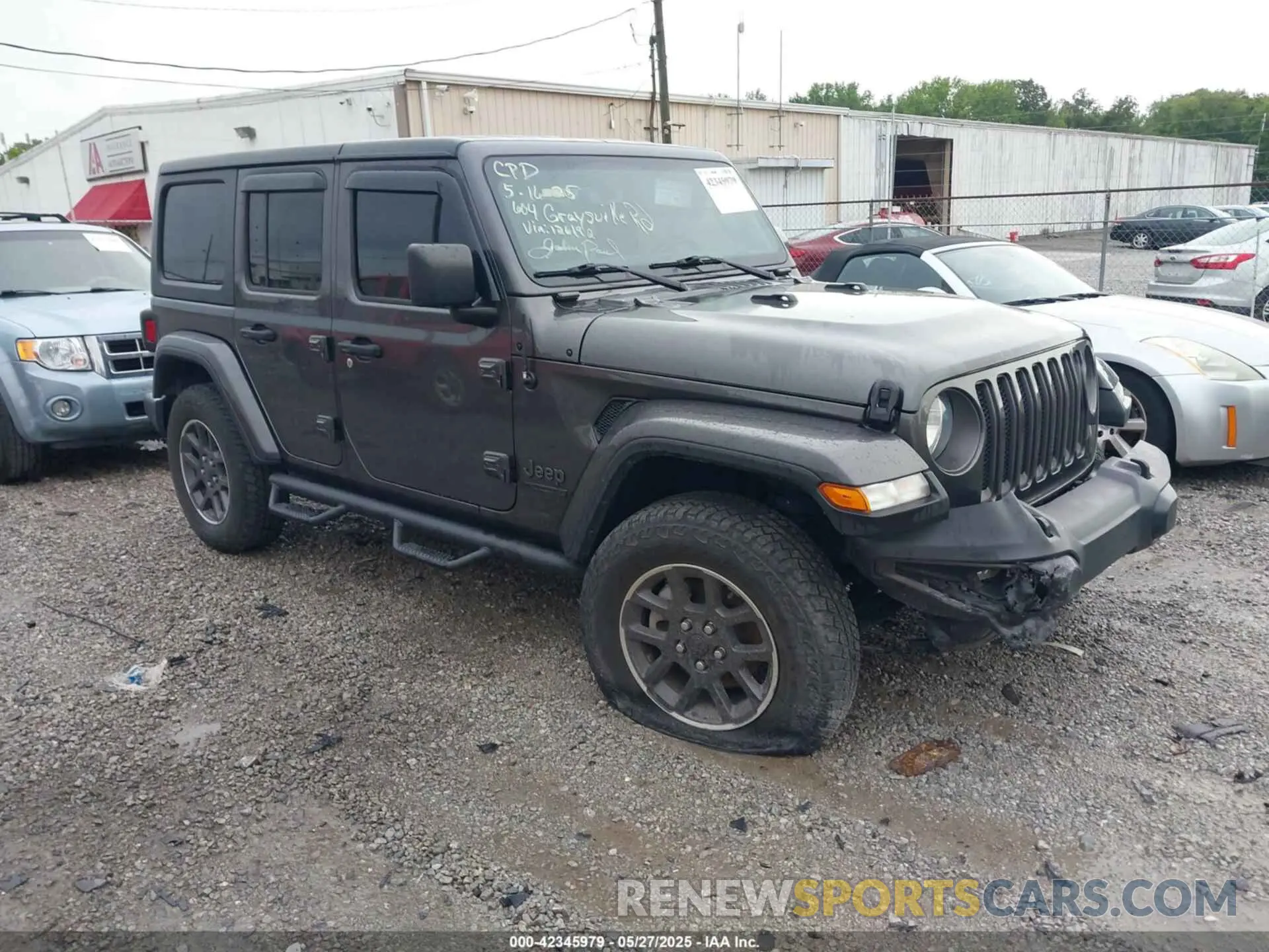 1 Photograph of a damaged car 1C4HJXDN5MW549839 JEEP WRANGLER UNLIMITED 2021