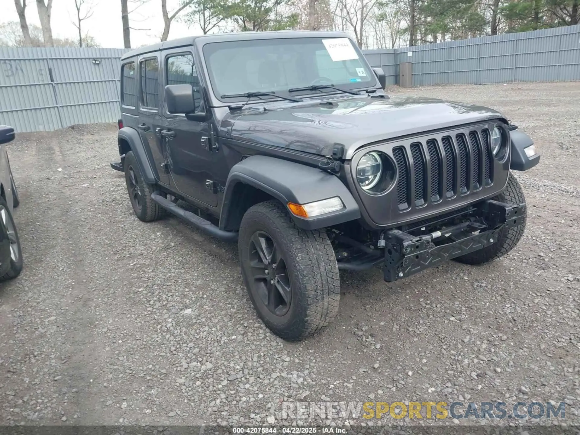 1 Photograph of a damaged car 1C4HJXDN5MW683251 JEEP WRANGLER UNLIMITED 2021