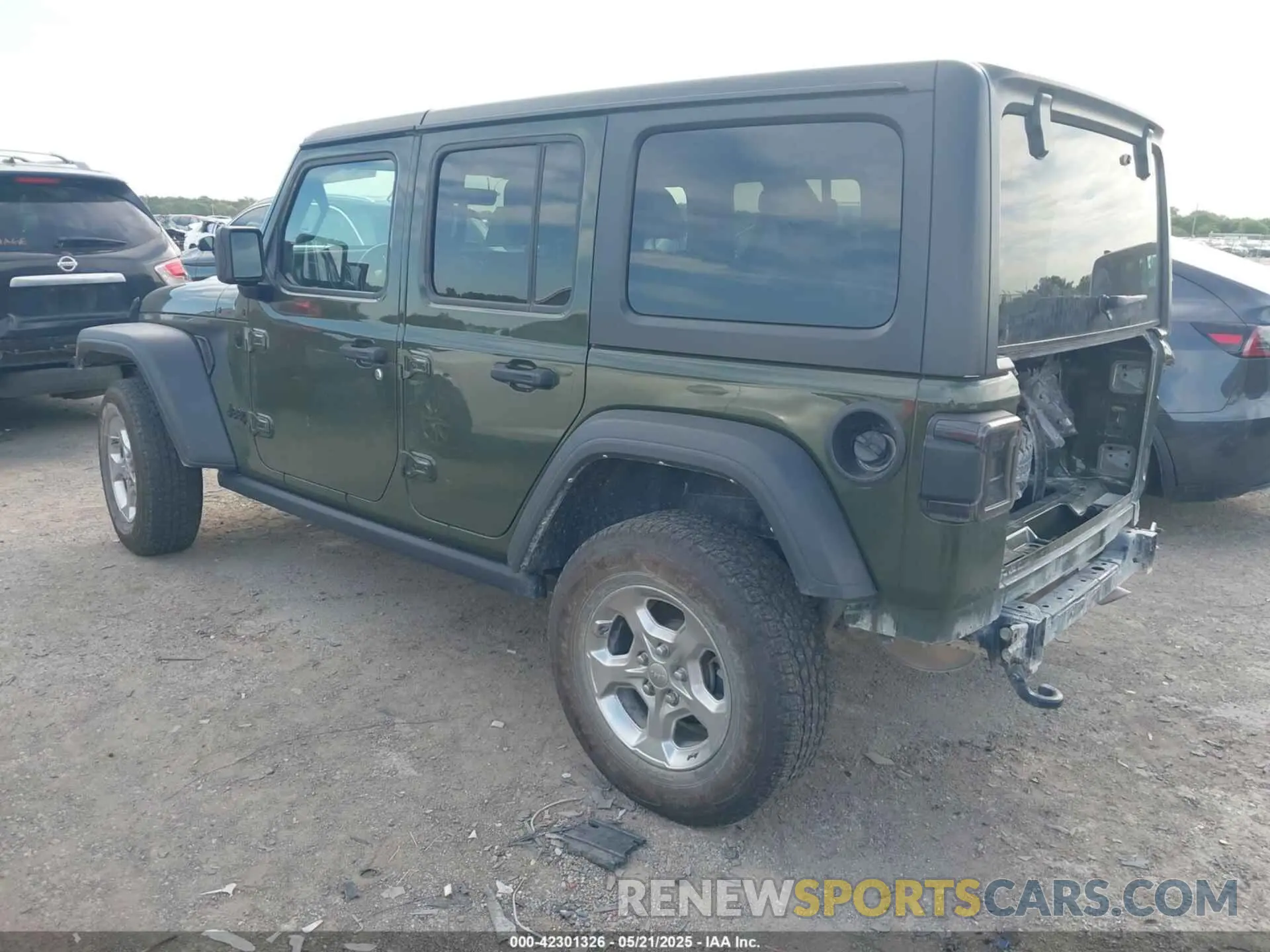 3 Photograph of a damaged car 1C4HJXDN6MW669228 JEEP WRANGLER UNLIMITED 2021