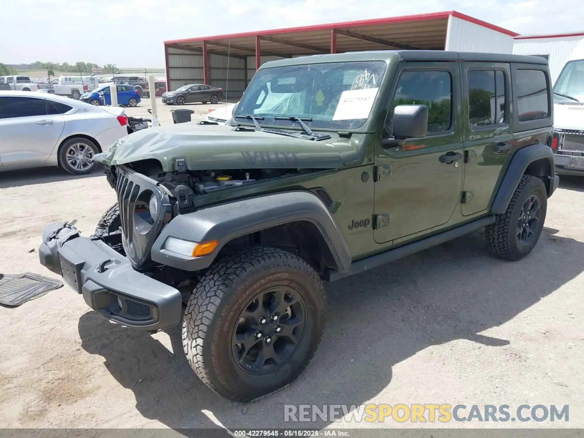 2 Photograph of a damaged car 1C4HJXDN6MW815241 JEEP WRANGLER UNLIMITED 2021