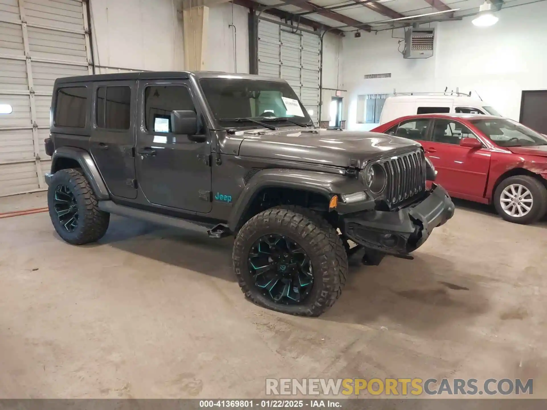 1 Photograph of a damaged car 1C4HJXDN7MW581515 JEEP WRANGLER UNLIMITED 2021