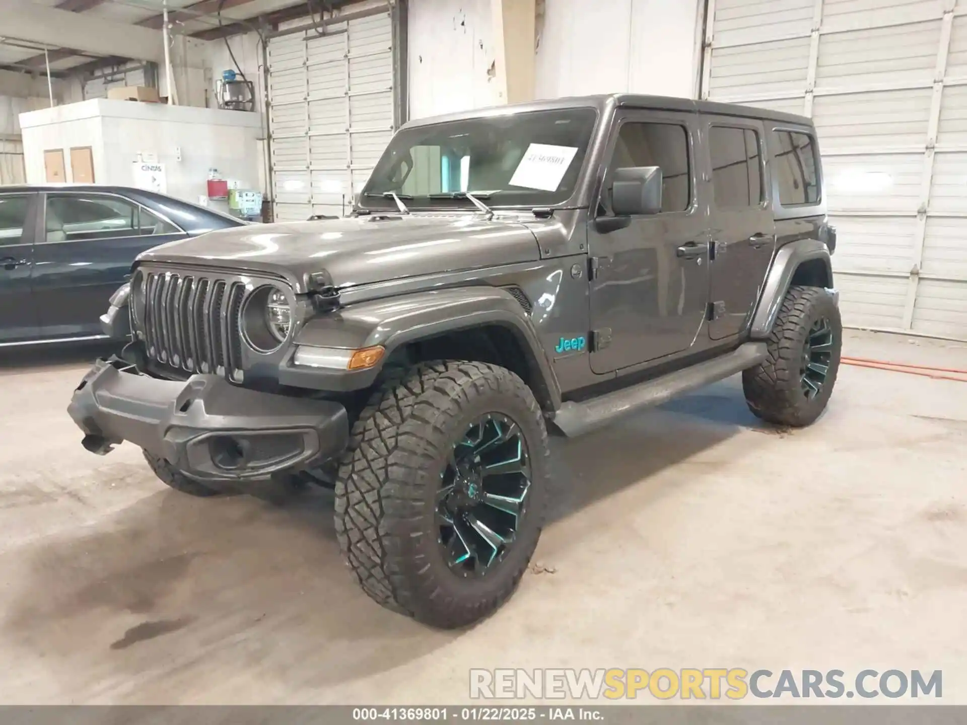 2 Photograph of a damaged car 1C4HJXDN7MW581515 JEEP WRANGLER UNLIMITED 2021