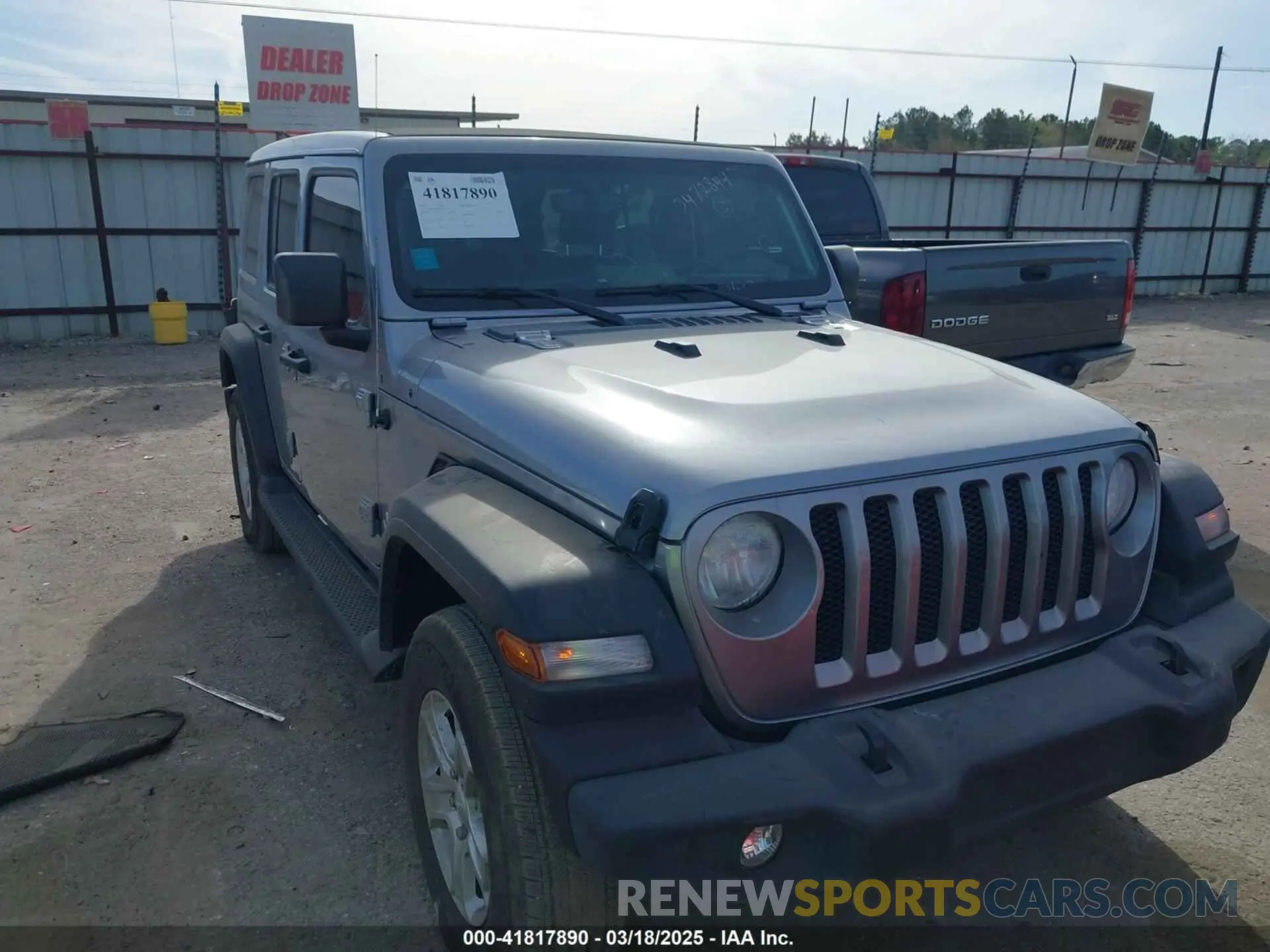 1 Photograph of a damaged car 1C4HJXDN8MW532307 JEEP WRANGLER UNLIMITED 2021