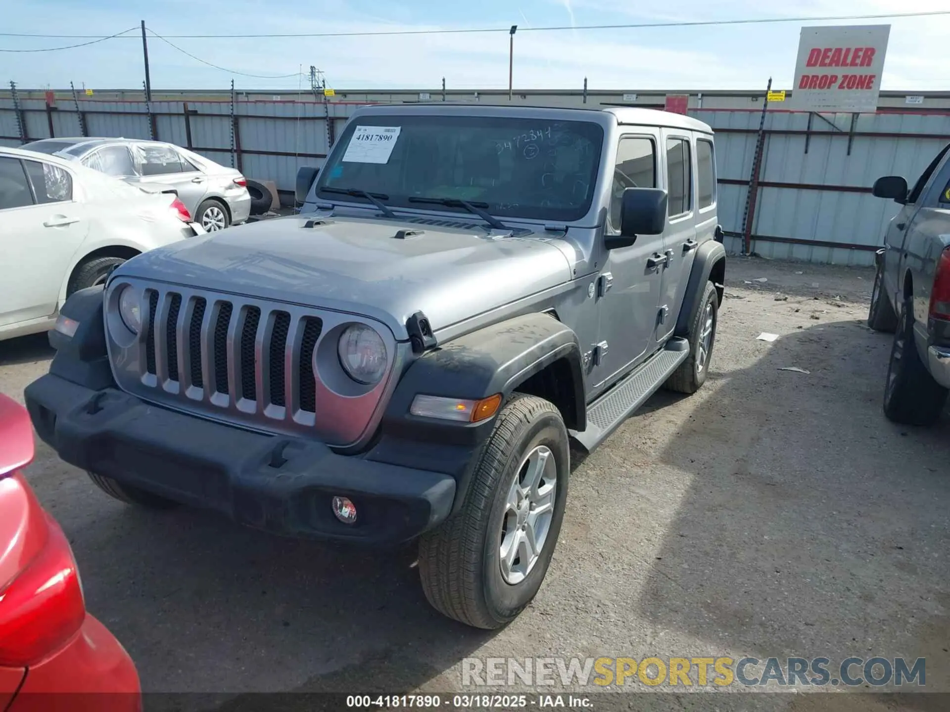 2 Photograph of a damaged car 1C4HJXDN8MW532307 JEEP WRANGLER UNLIMITED 2021