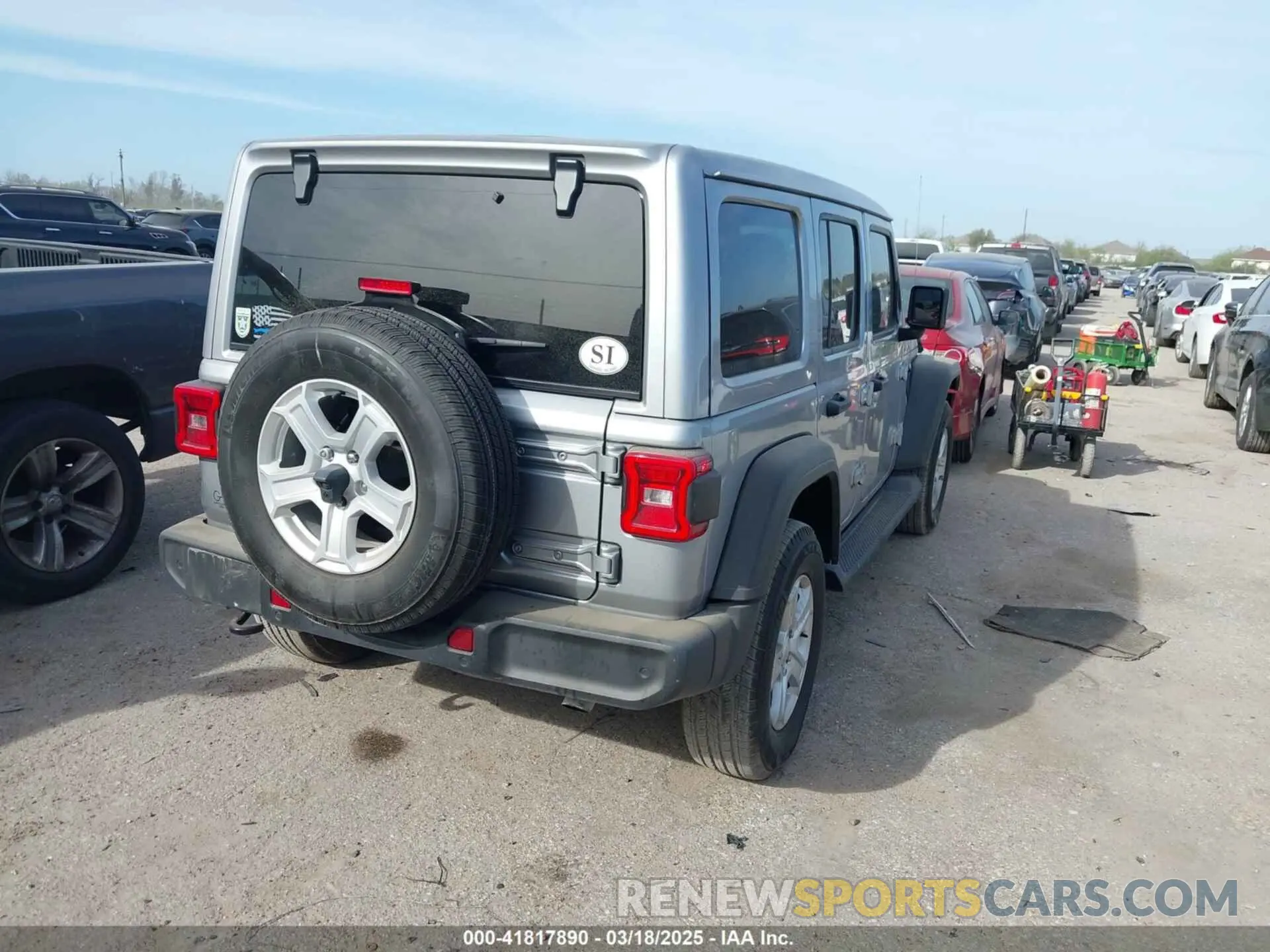 4 Photograph of a damaged car 1C4HJXDN8MW532307 JEEP WRANGLER UNLIMITED 2021