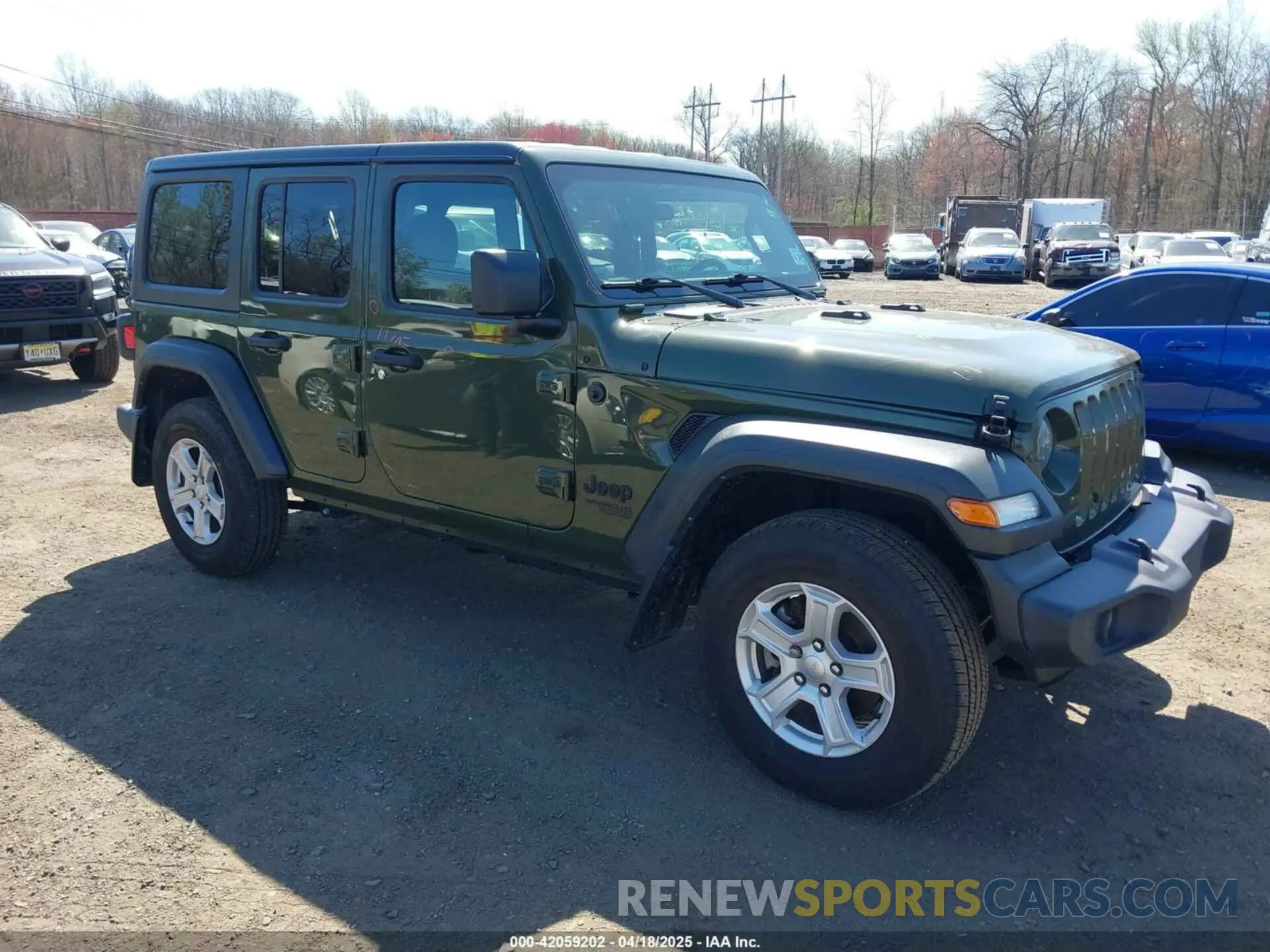 1 Photograph of a damaged car 1C4HJXDN8MW701628 JEEP WRANGLER UNLIMITED 2021