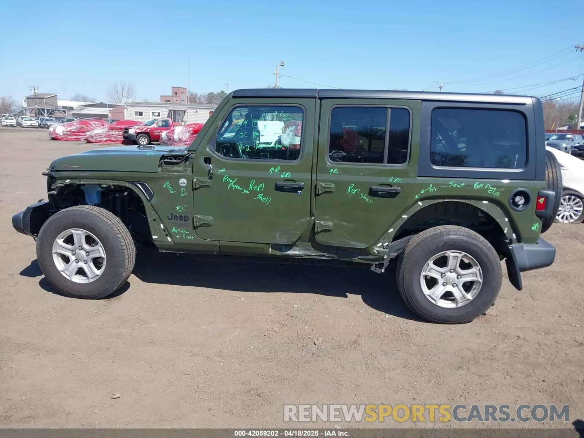 14 Photograph of a damaged car 1C4HJXDN8MW701628 JEEP WRANGLER UNLIMITED 2021