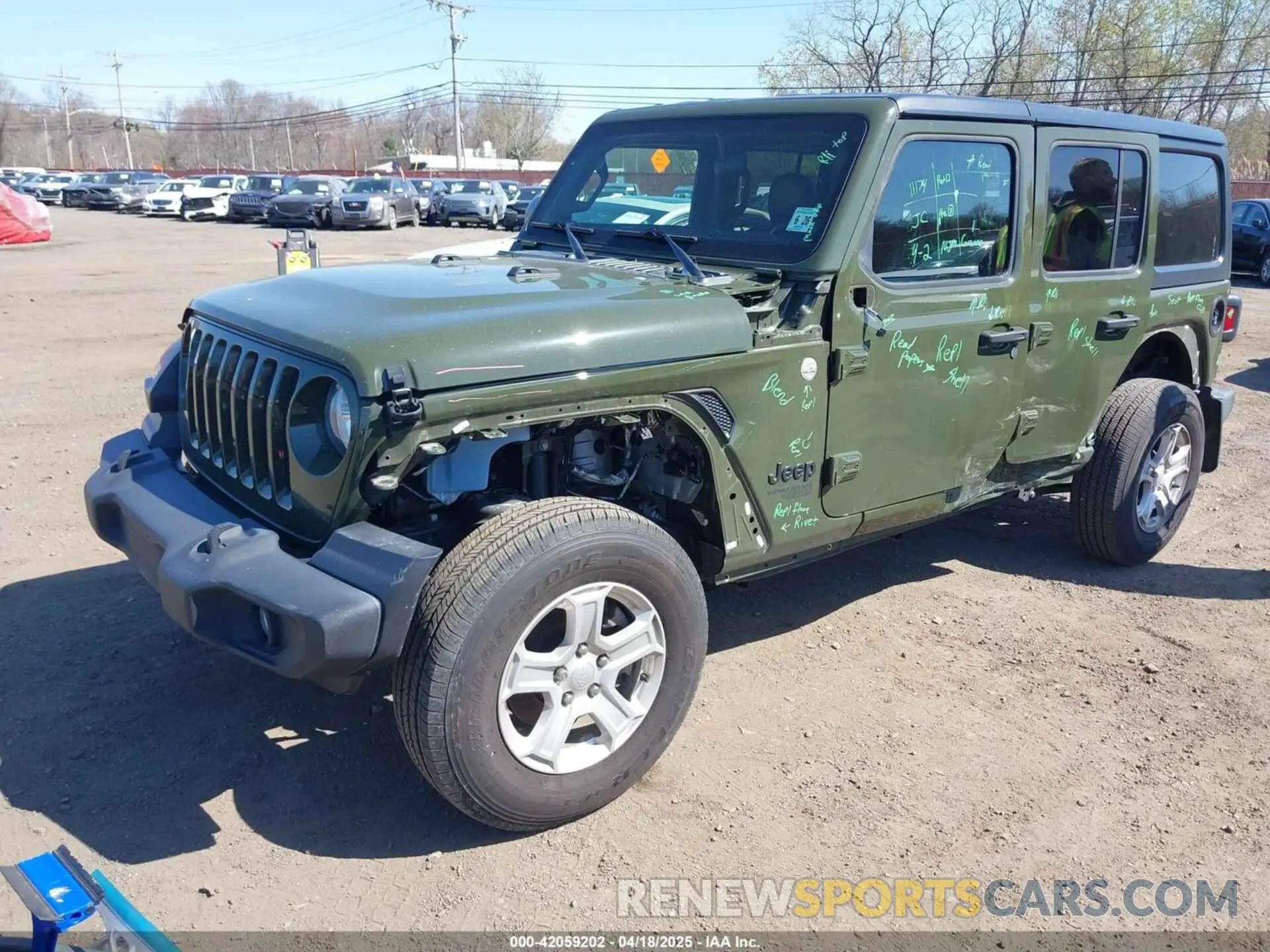 2 Photograph of a damaged car 1C4HJXDN8MW701628 JEEP WRANGLER UNLIMITED 2021