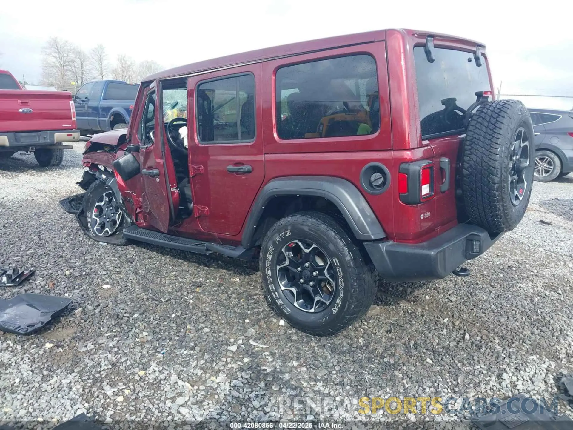 3 Photograph of a damaged car 1C4HJXDN8MW714976 JEEP WRANGLER UNLIMITED 2021