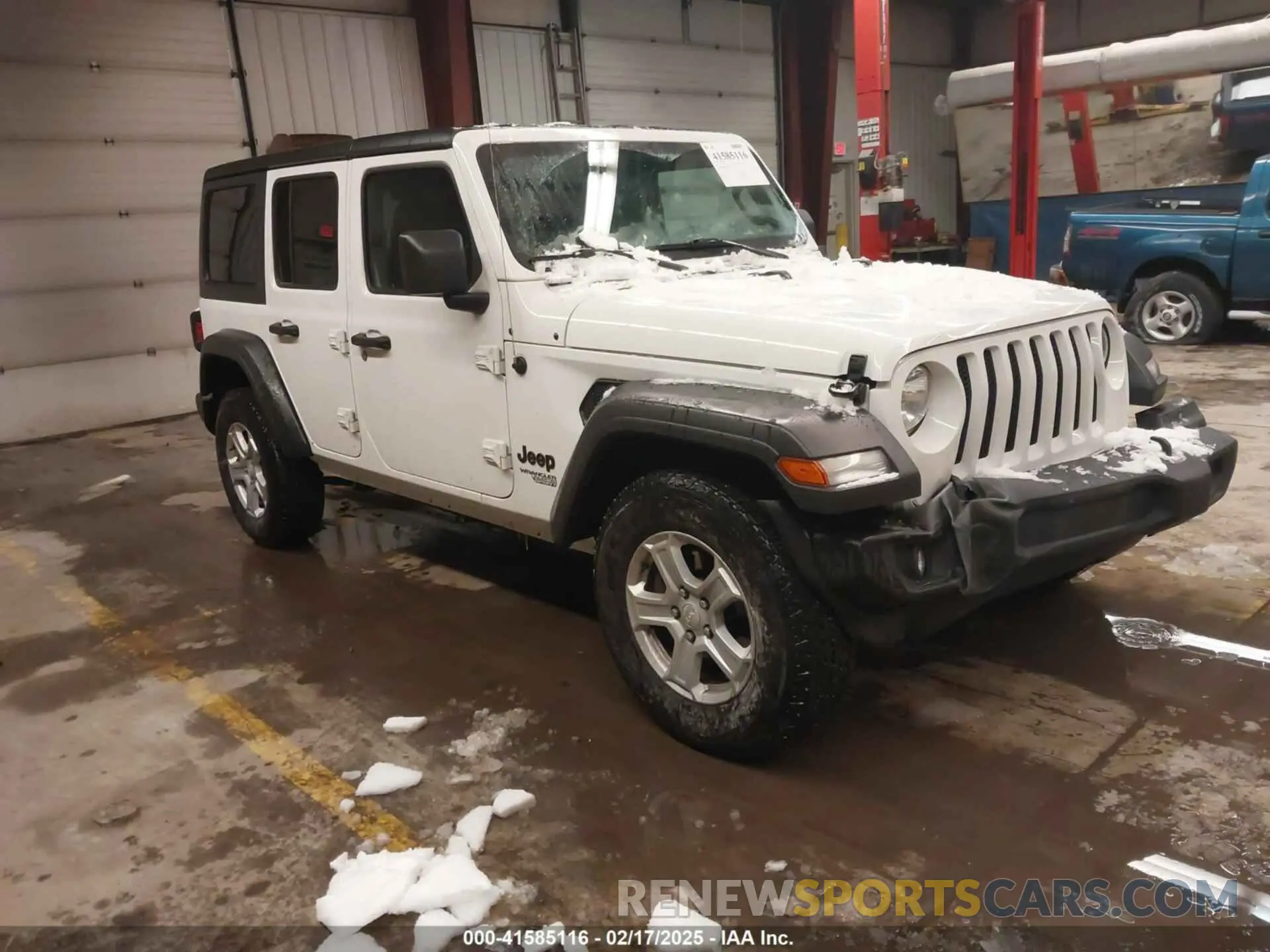 1 Photograph of a damaged car 1C4HJXDN8MW813202 JEEP WRANGLER UNLIMITED 2021