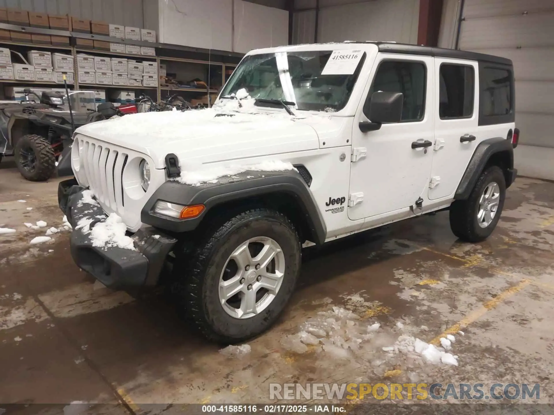 2 Photograph of a damaged car 1C4HJXDN8MW813202 JEEP WRANGLER UNLIMITED 2021
