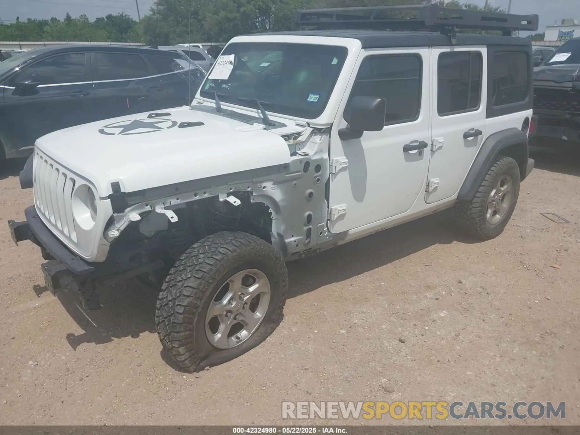 2 Photograph of a damaged car 1C4HJXDNXMW623210 JEEP WRANGLER UNLIMITED 2021