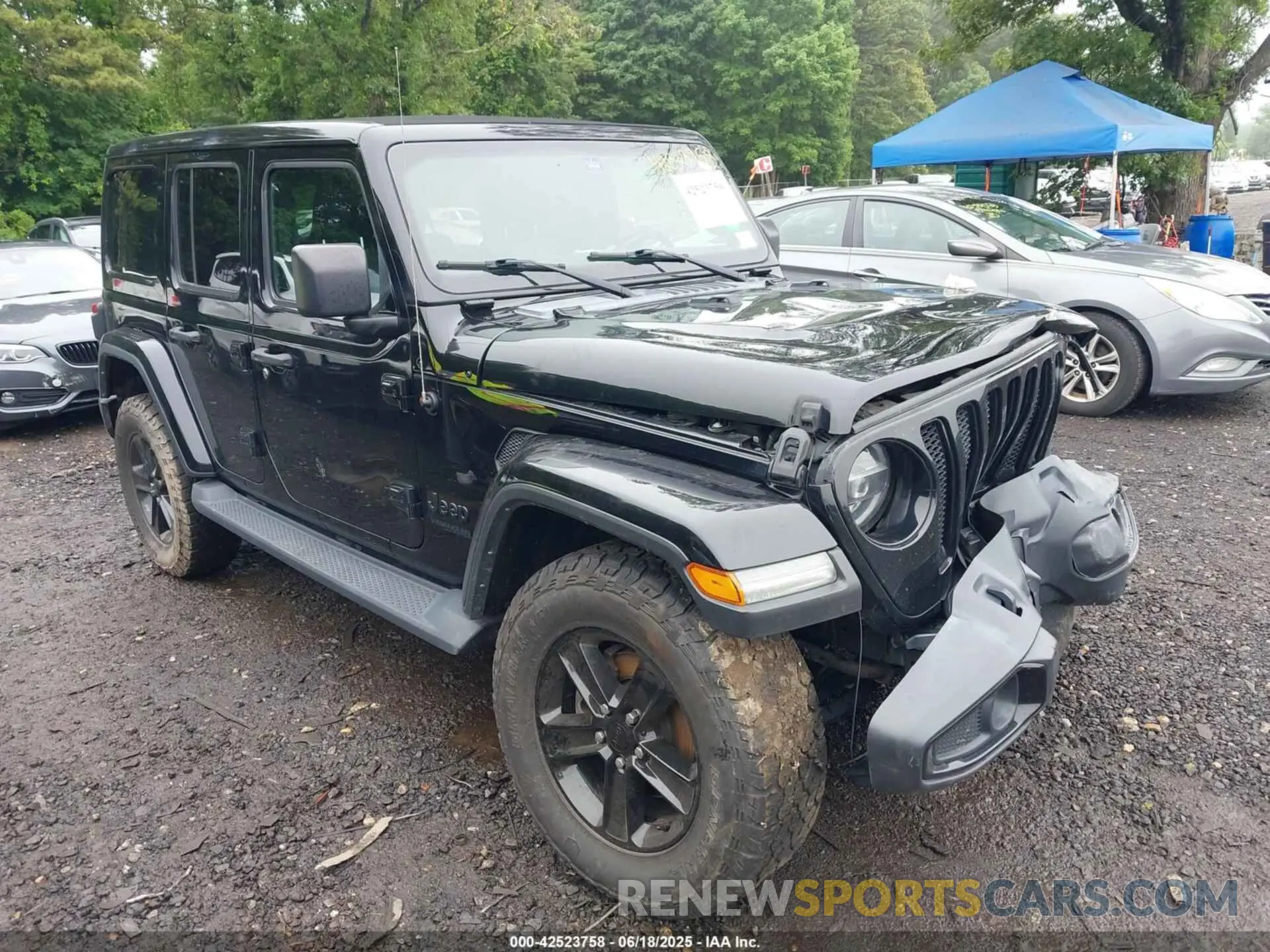 1 Photograph of a damaged car 1C4HJXEG9MW649278 JEEP WRANGLER UNLIMITED 2021