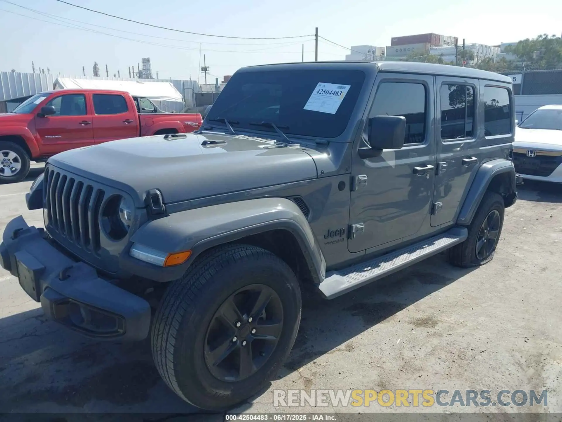 2 Photograph of a damaged car 1C4HJXEGXMW584263 JEEP WRANGLER UNLIMITED 2021