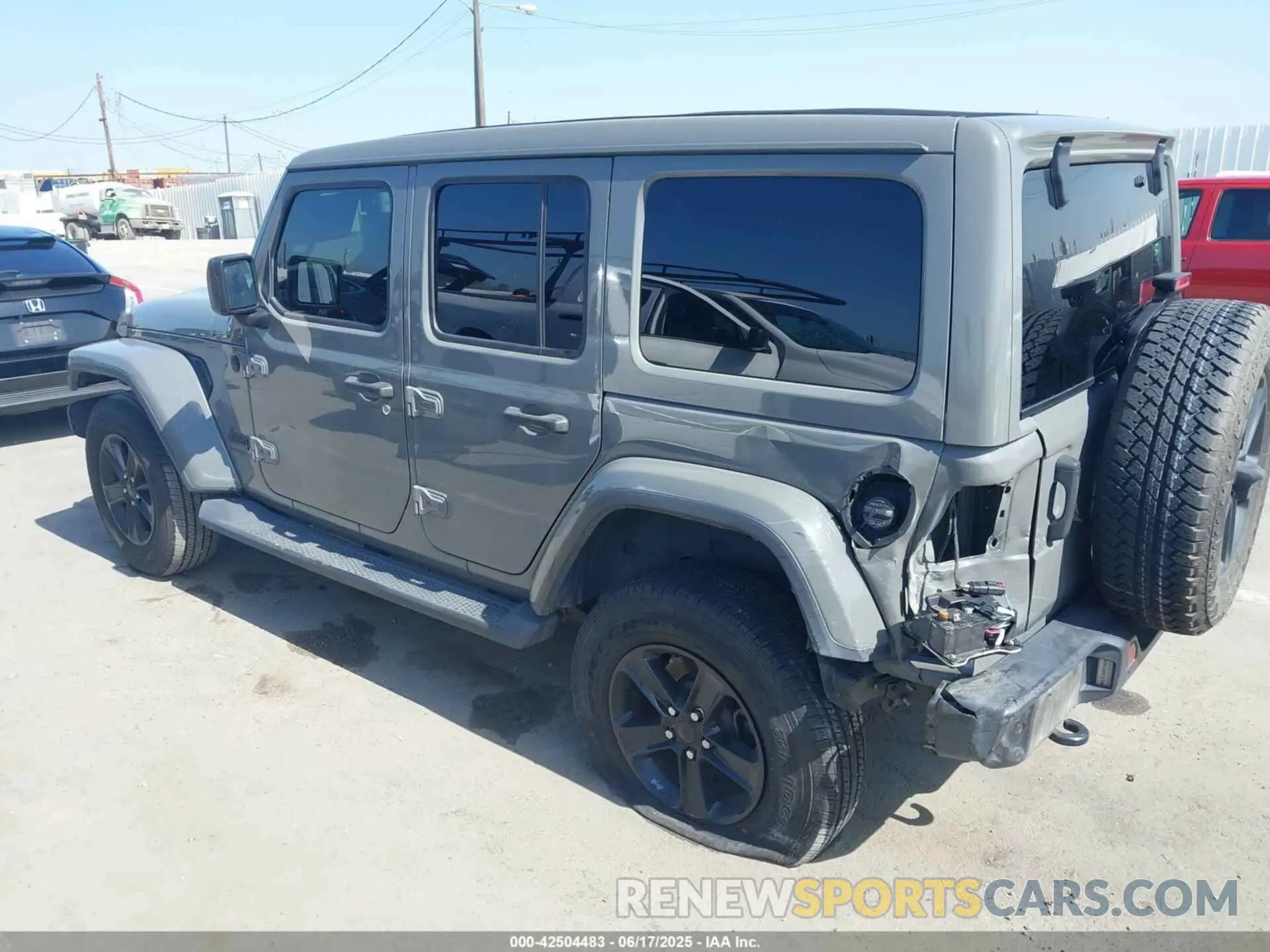 3 Photograph of a damaged car 1C4HJXEGXMW584263 JEEP WRANGLER UNLIMITED 2021