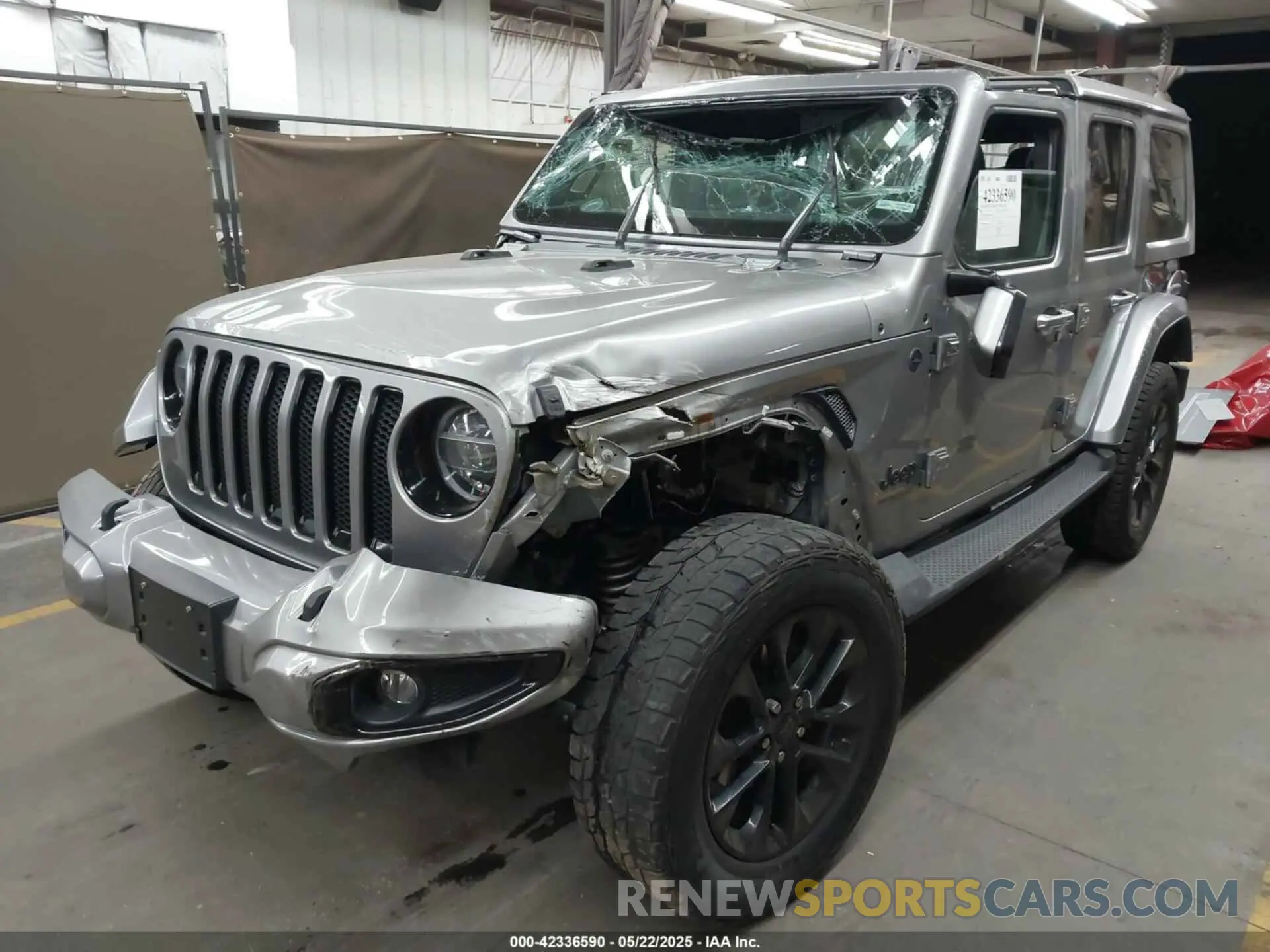 2 Photograph of a damaged car 1C4HJXEN1MW529568 JEEP WRANGLER UNLIMITED 2021