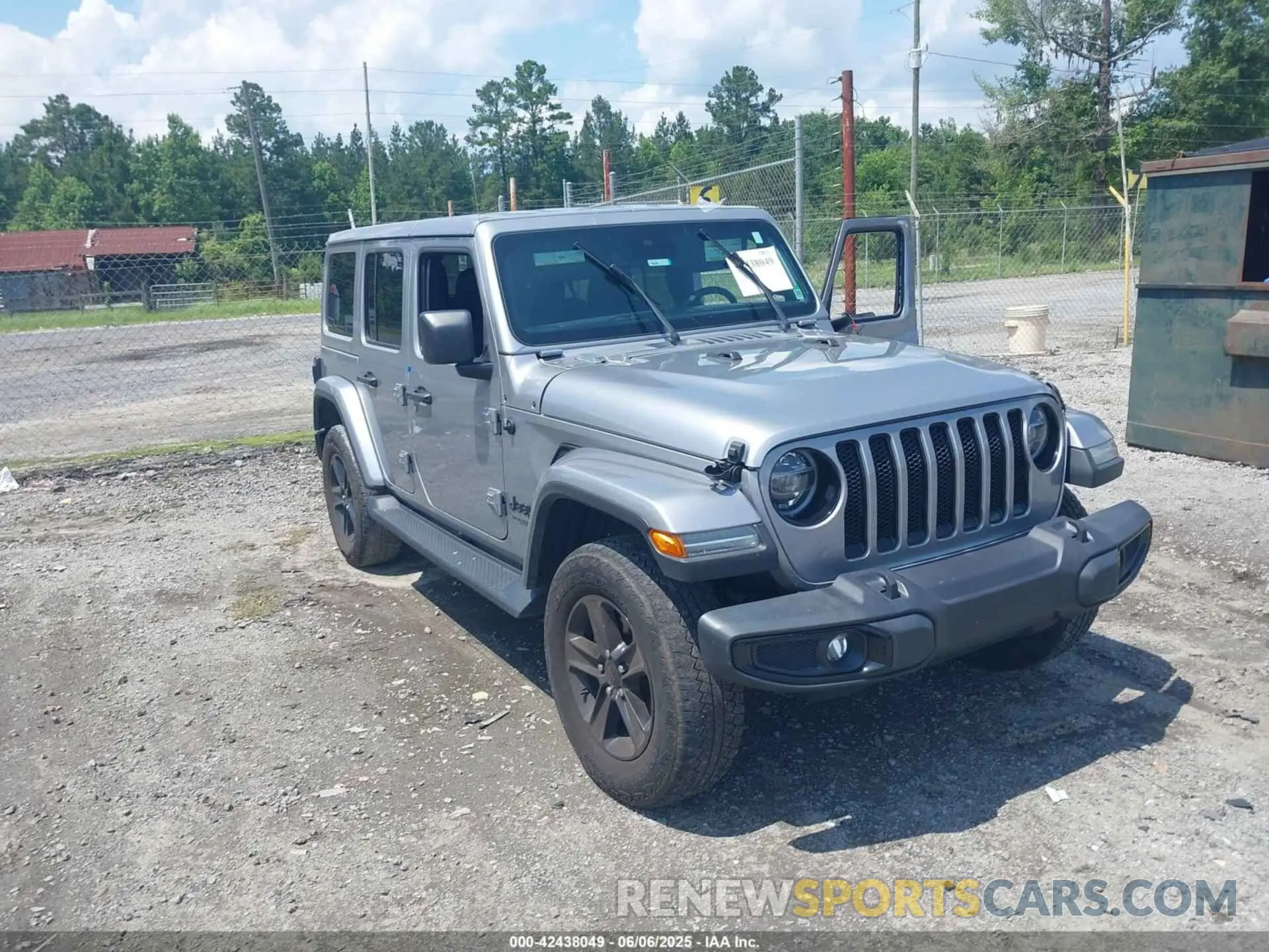 1 Photograph of a damaged car 1C4HJXEN3MW628845 JEEP WRANGLER UNLIMITED 2021