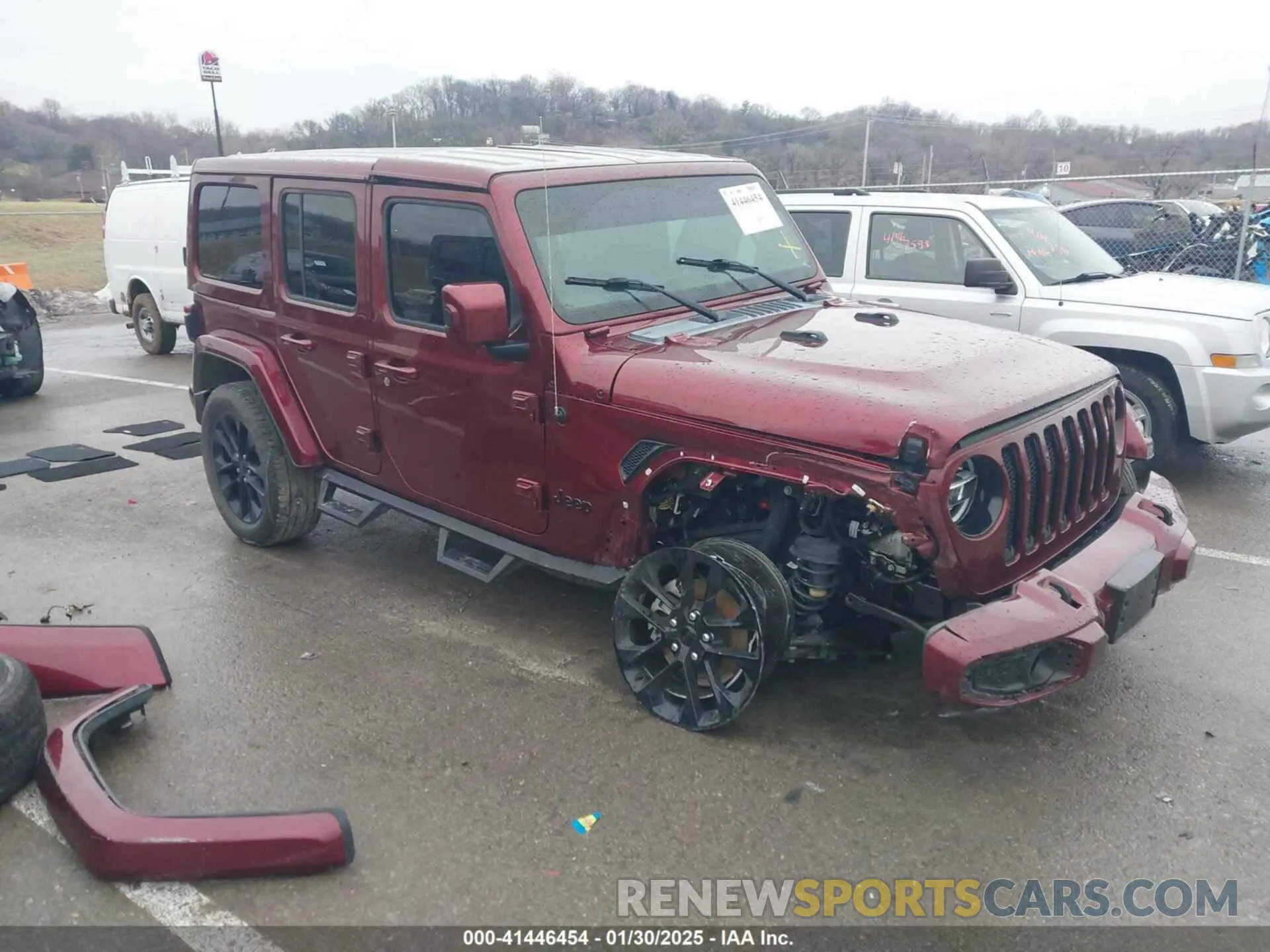 1 Photograph of a damaged car 1C4HJXEN5MW609102 JEEP WRANGLER UNLIMITED 2021