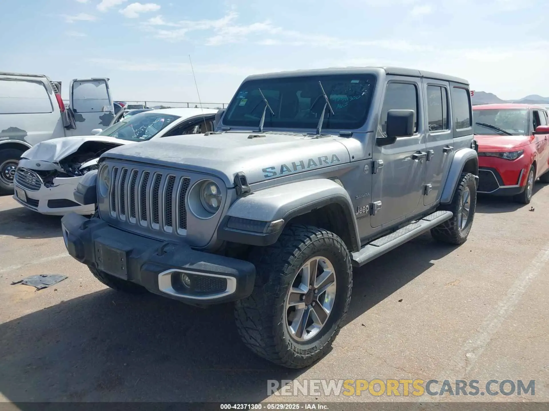 2 Photograph of a damaged car 1C4HJXEN5MW653567 JEEP WRANGLER UNLIMITED 2021