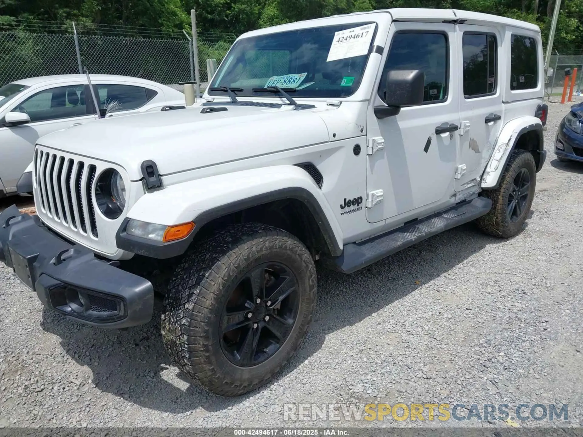 2 Photograph of a damaged car 1C4HJXEN6MW764662 JEEP WRANGLER UNLIMITED 2021