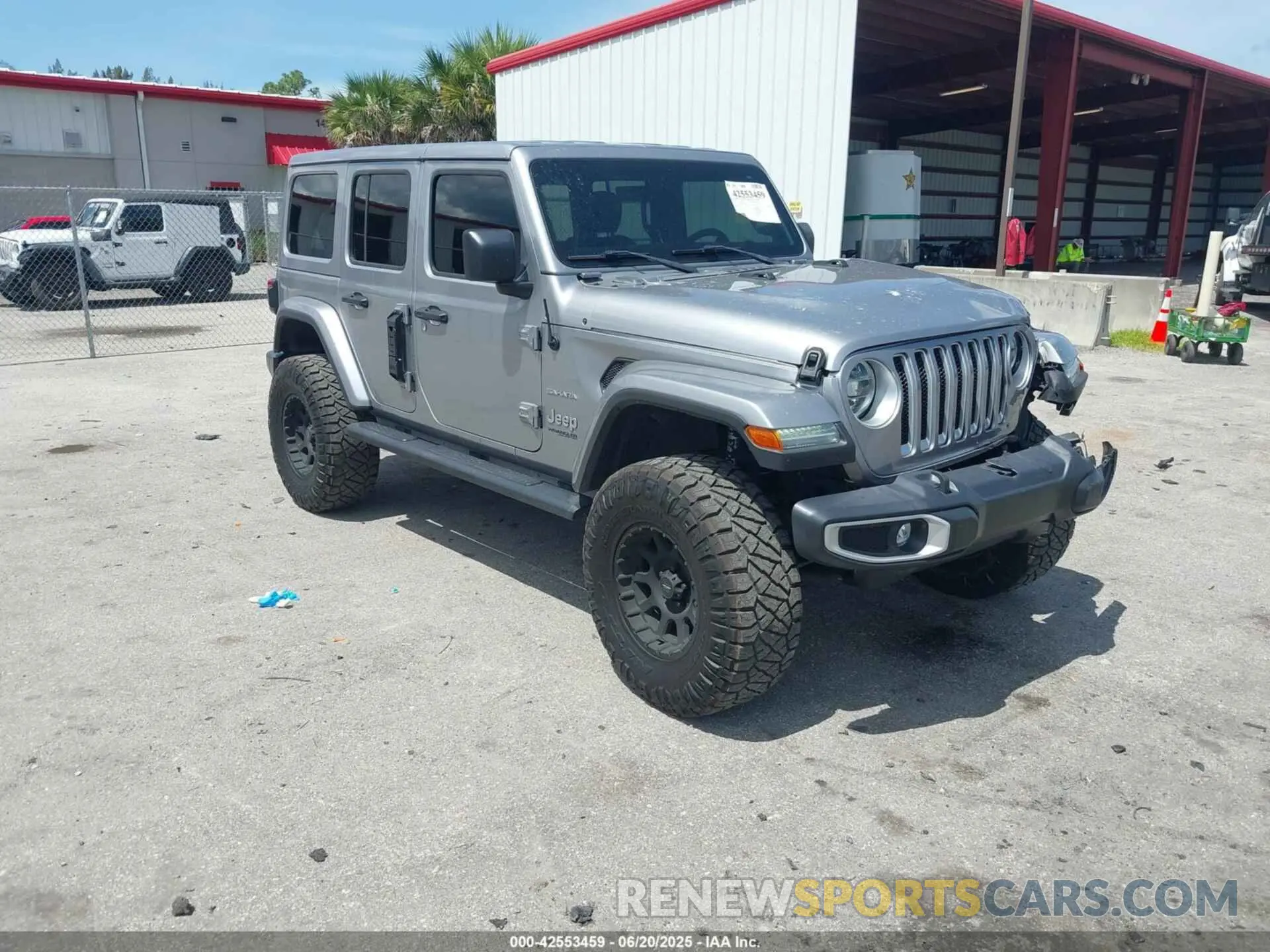 1 Photograph of a damaged car 1C4HJXEN9MW637288 JEEP WRANGLER UNLIMITED 2021