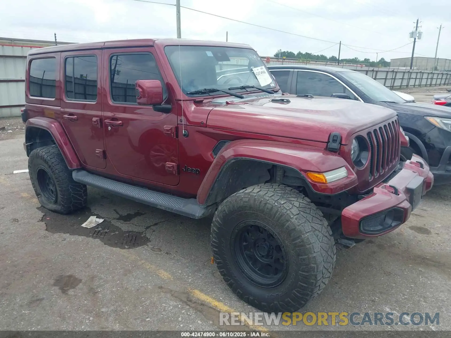 1 Photograph of a damaged car 1C4HJXENXMW604896 JEEP WRANGLER UNLIMITED 2021