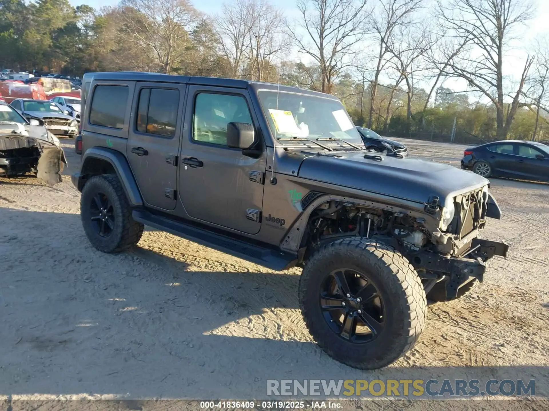 1 Photograph of a damaged car 1C4HJXENXMW681445 JEEP WRANGLER UNLIMITED 2021