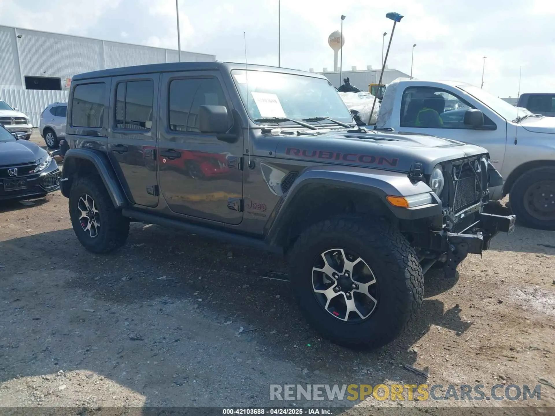 1 Photograph of a damaged car 1C4HJXFG0MW556857 JEEP WRANGLER UNLIMITED 2021