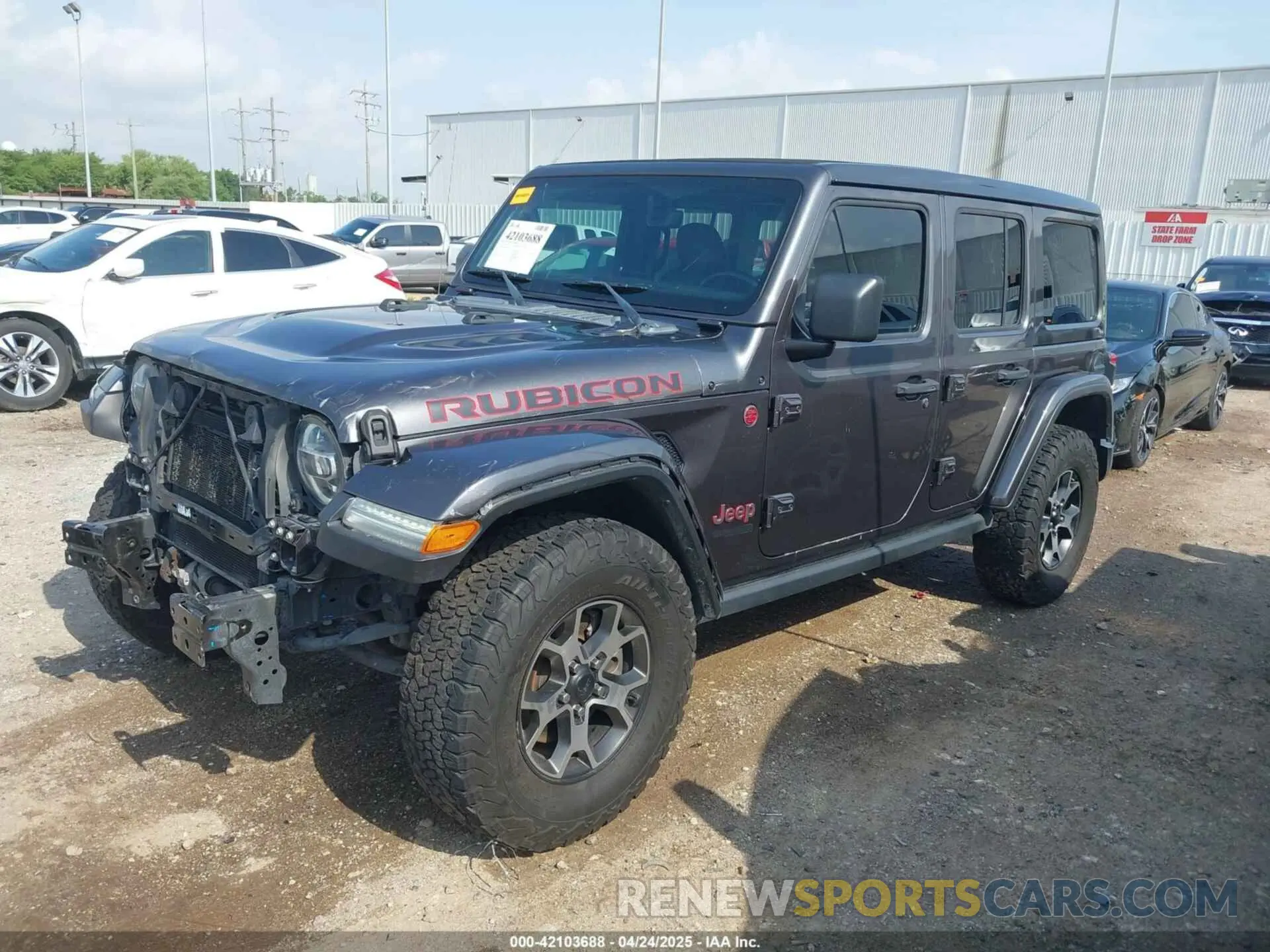 2 Photograph of a damaged car 1C4HJXFG0MW556857 JEEP WRANGLER UNLIMITED 2021