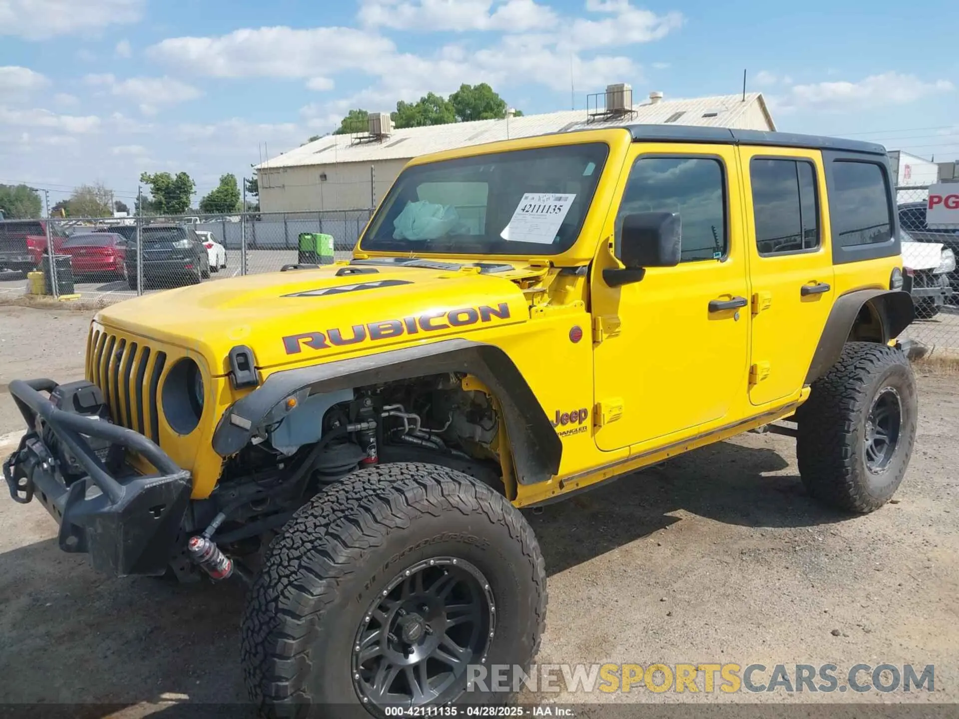 2 Photograph of a damaged car 1C4HJXFG2MW558738 JEEP WRANGLER UNLIMITED 2021
